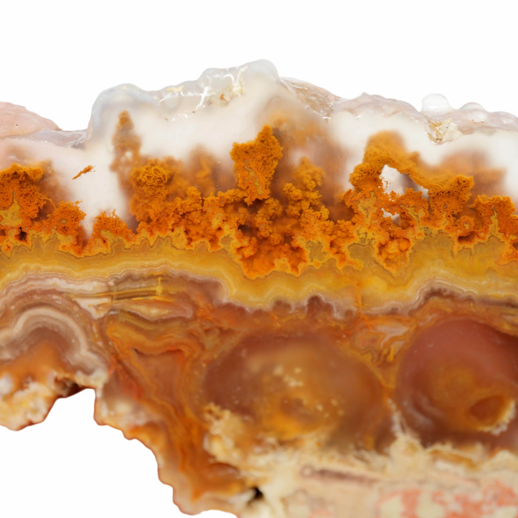 Lysite Agate Slab – Plume Moss Flowing River Wyoming Blizzard Stone #3987-Photo4