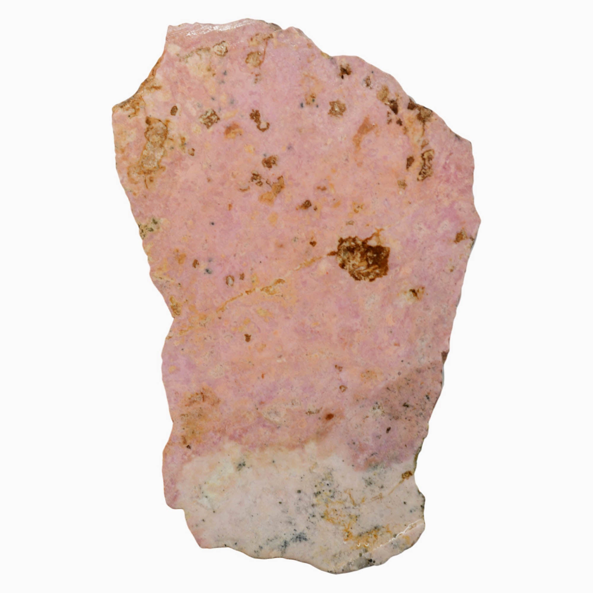 Rhodonite Slab - Sweet Bubblegum Pink Black Hematite Veins! #3997-Photo1