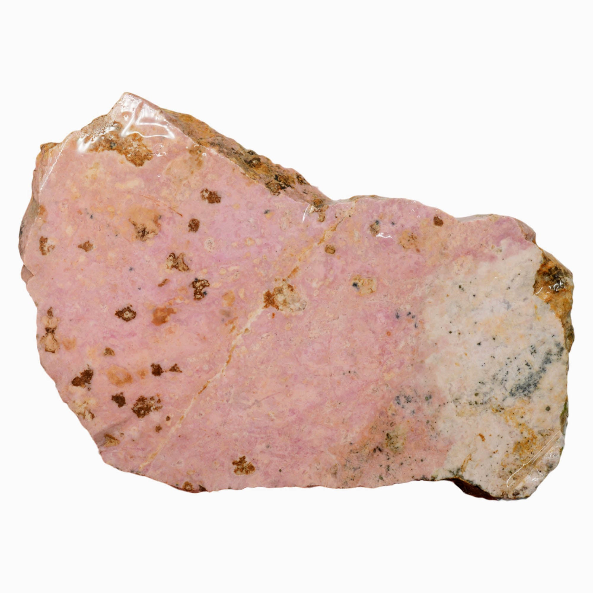 Rhodonite Slab - Sweet Bubblegum Pink Black Hematite Veins! #3997-Photo3