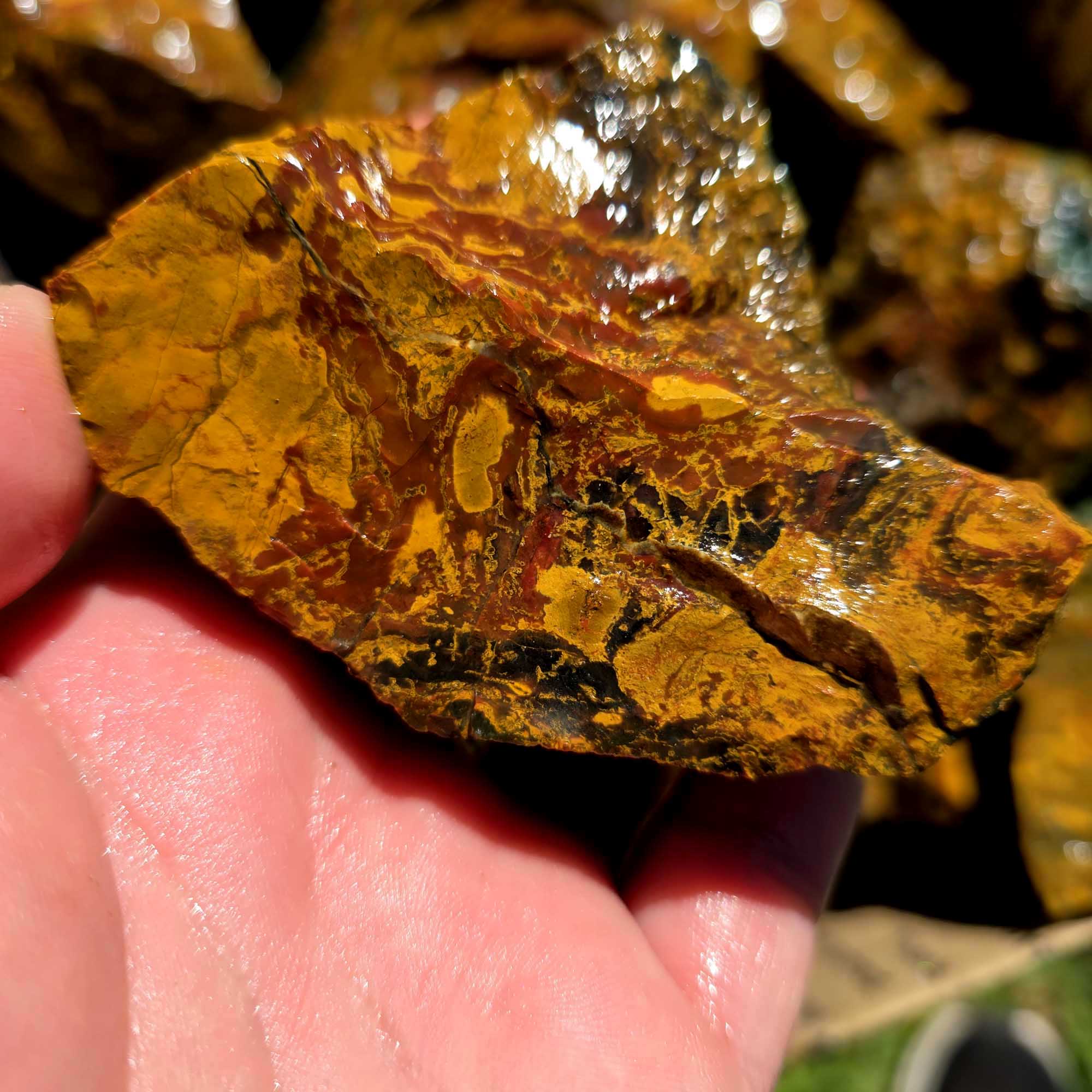 Kaleidoscope Jasper Flatrate Box Rough Stones Mixed Varieties Rare Old Stock