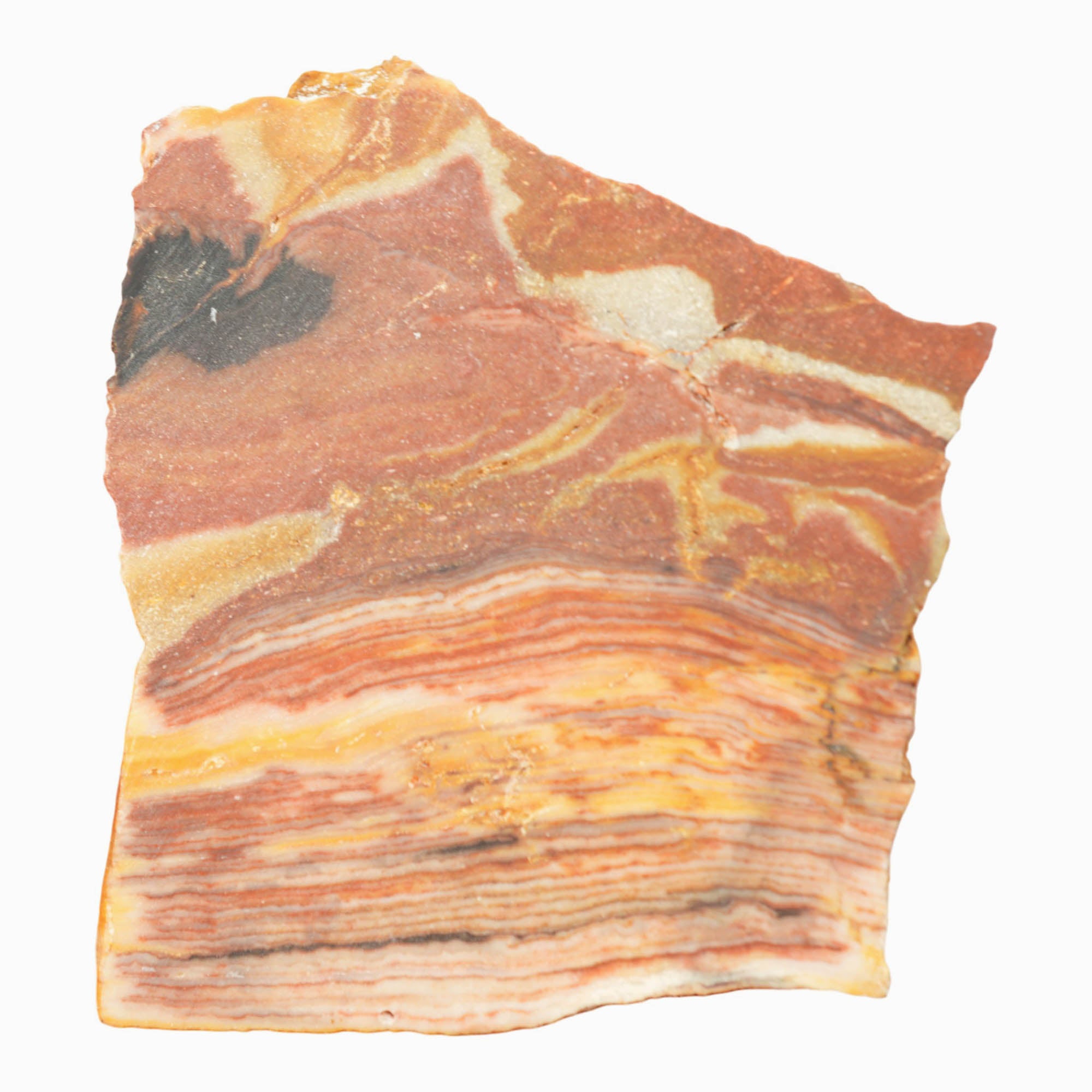 Caldera Paint Jasper Slab Dry - Colorful Strata Red River Flows #4014-Photo5