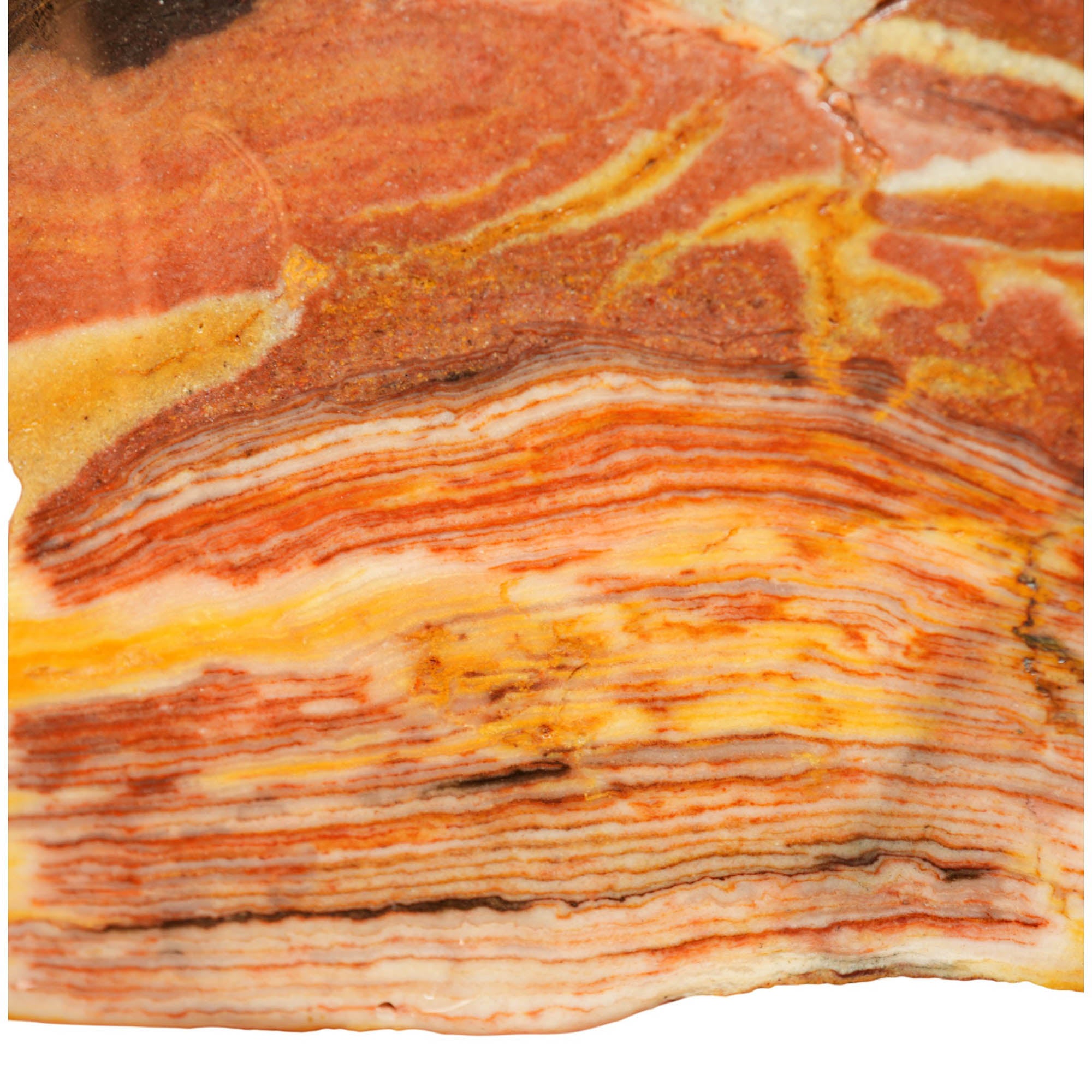Caldera Paint Jasper Slab - Colorful Strata Red River Flows #4014-Photo3