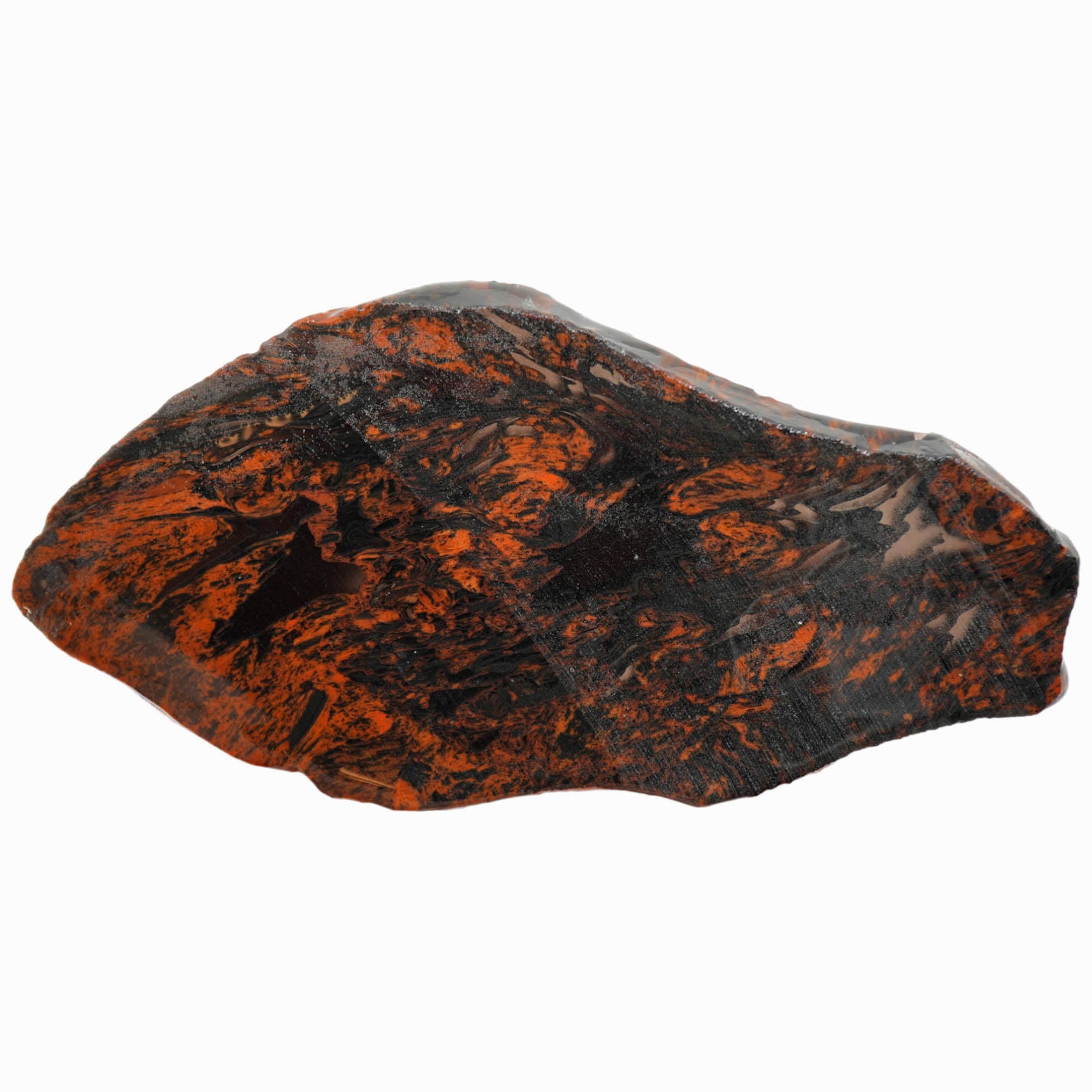 Tri-Flow Obsidian Slab - Clear Backlight Piece Old Stock Glass Butte