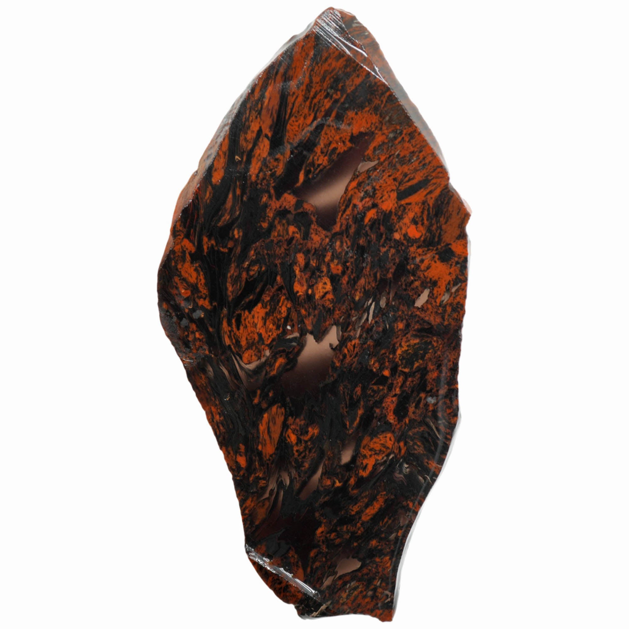 Tri-Flow Obsidian Slab - Clear Backlight Piece Old Stock Glass Butte