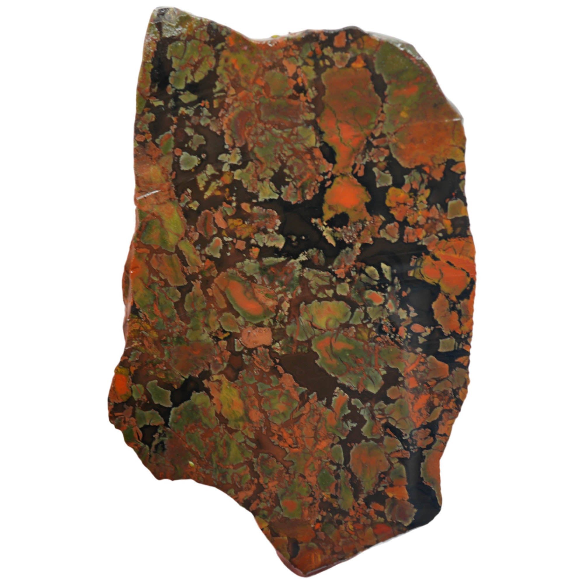 Whiskey Creek Jasper Slab - Brecciated Dark Coffee Pattern Idaho