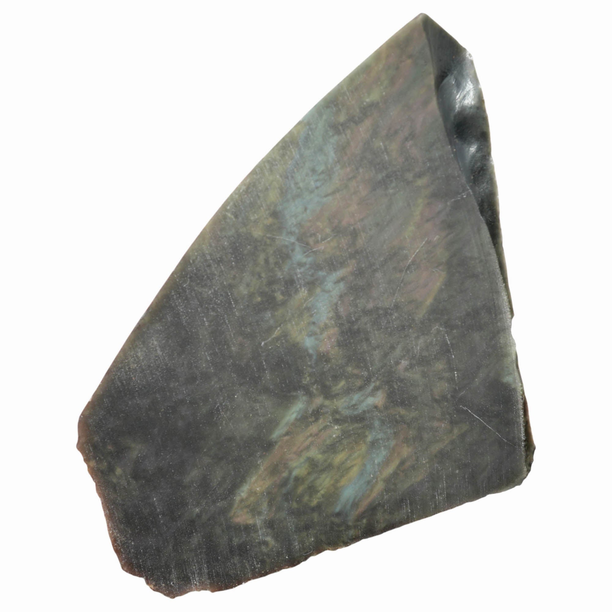 Mexican Velvet Obsidian Slab - Royal Peacock Pattern Old Stock
