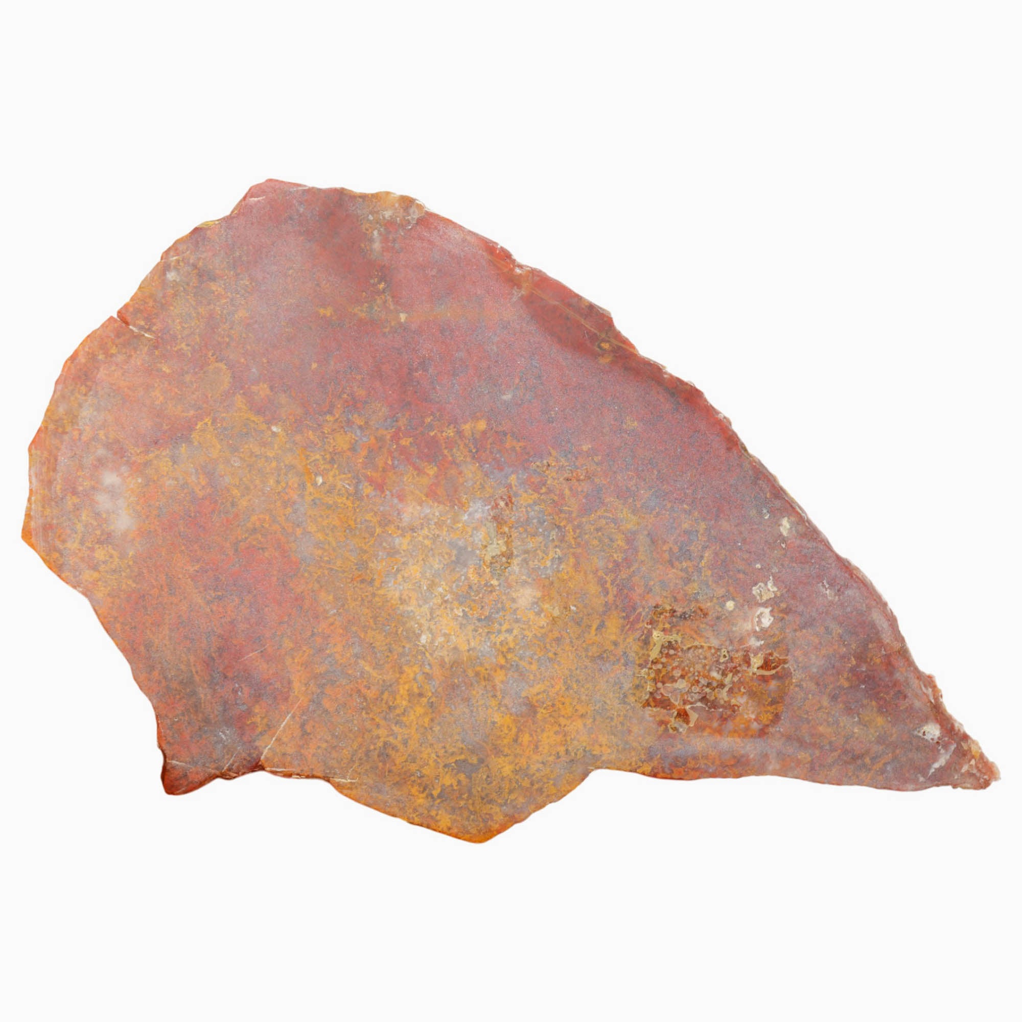 Powell Butte Plume Agate Slab - Vivid Green Gold Moss Old Stock