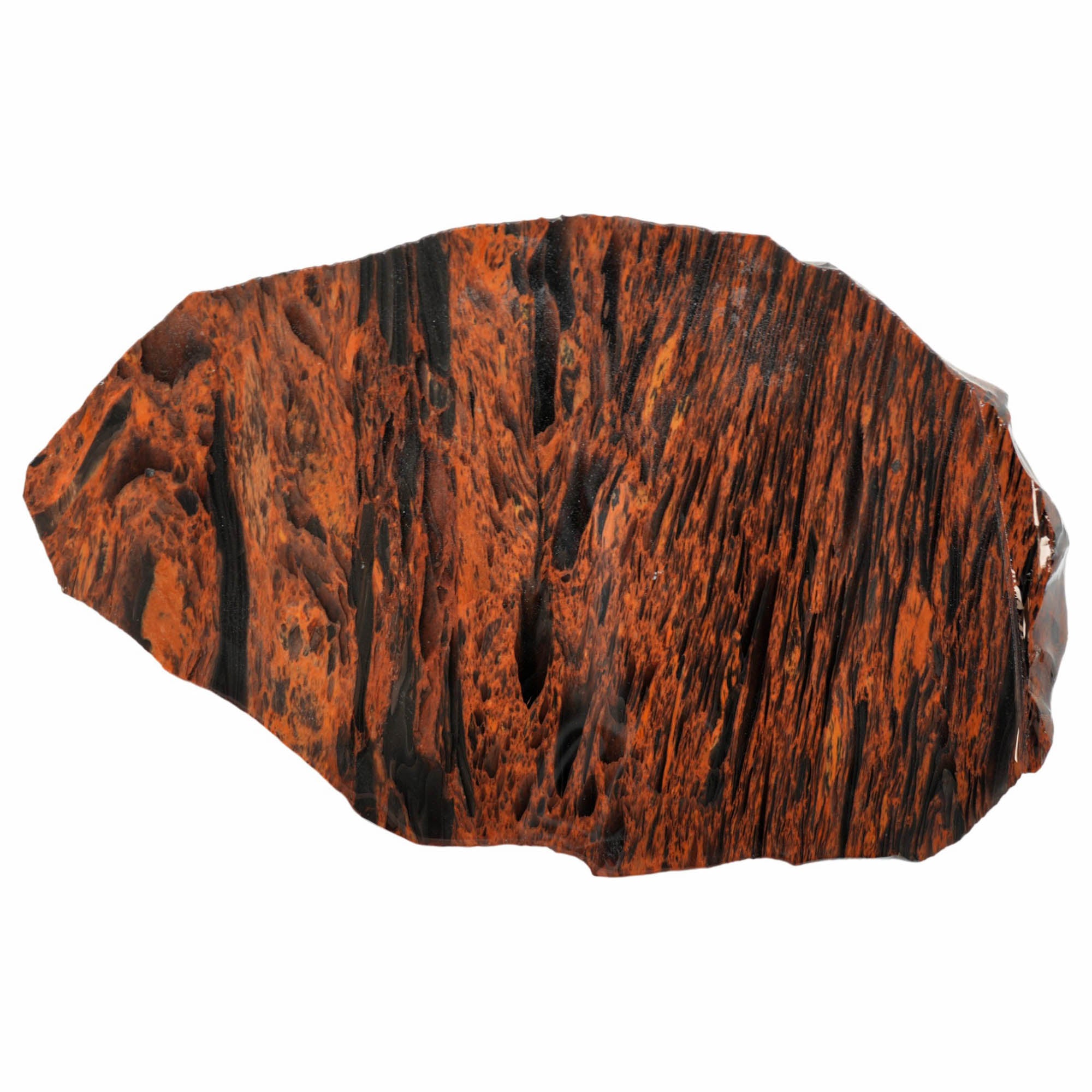 Tri-Flow Obsidian Slab - Flow Pattern Throughout Old Stock Glass Butte
