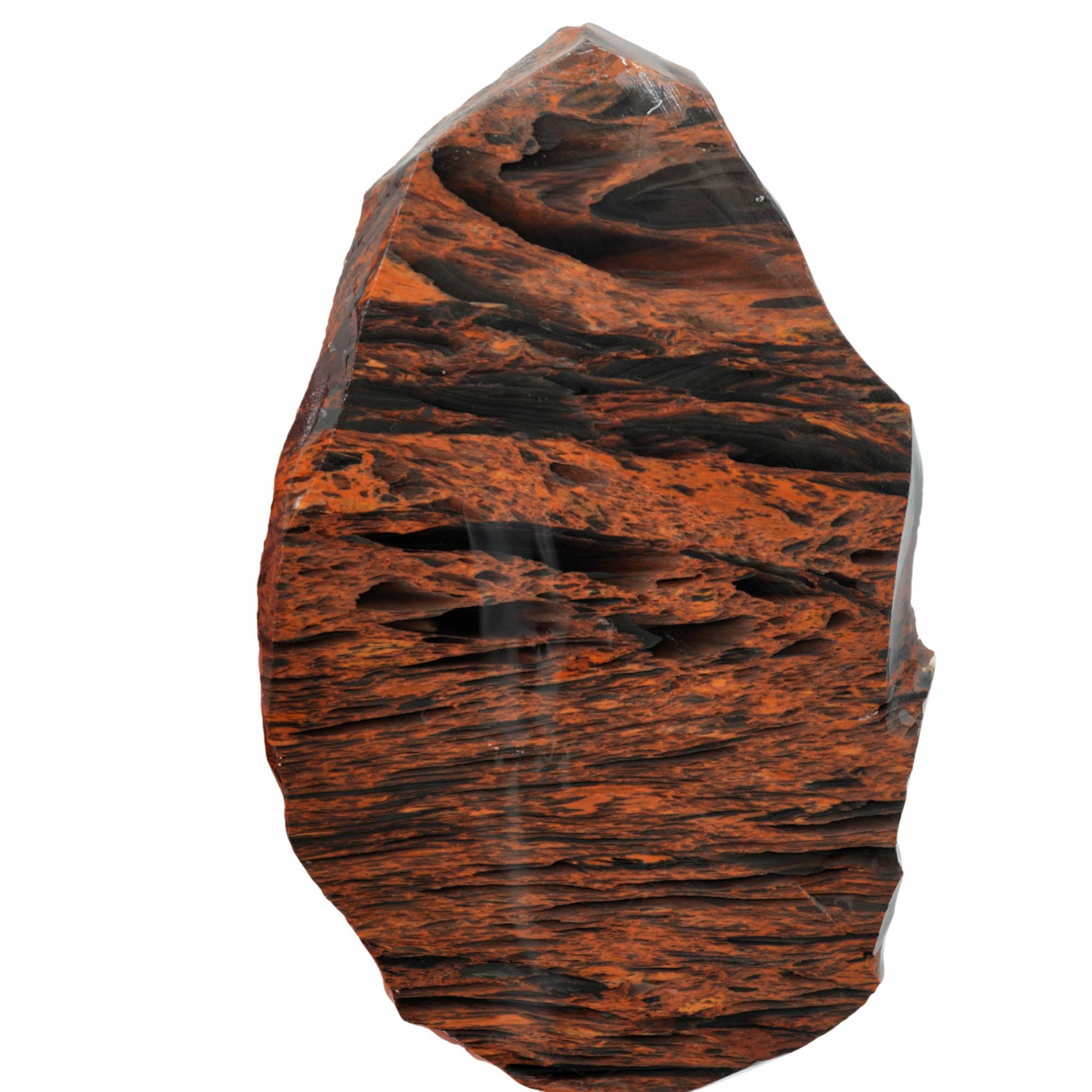 Tri-Flow Obsidian Slab - Flow Pattern Throughout Old Stock Glass Butte