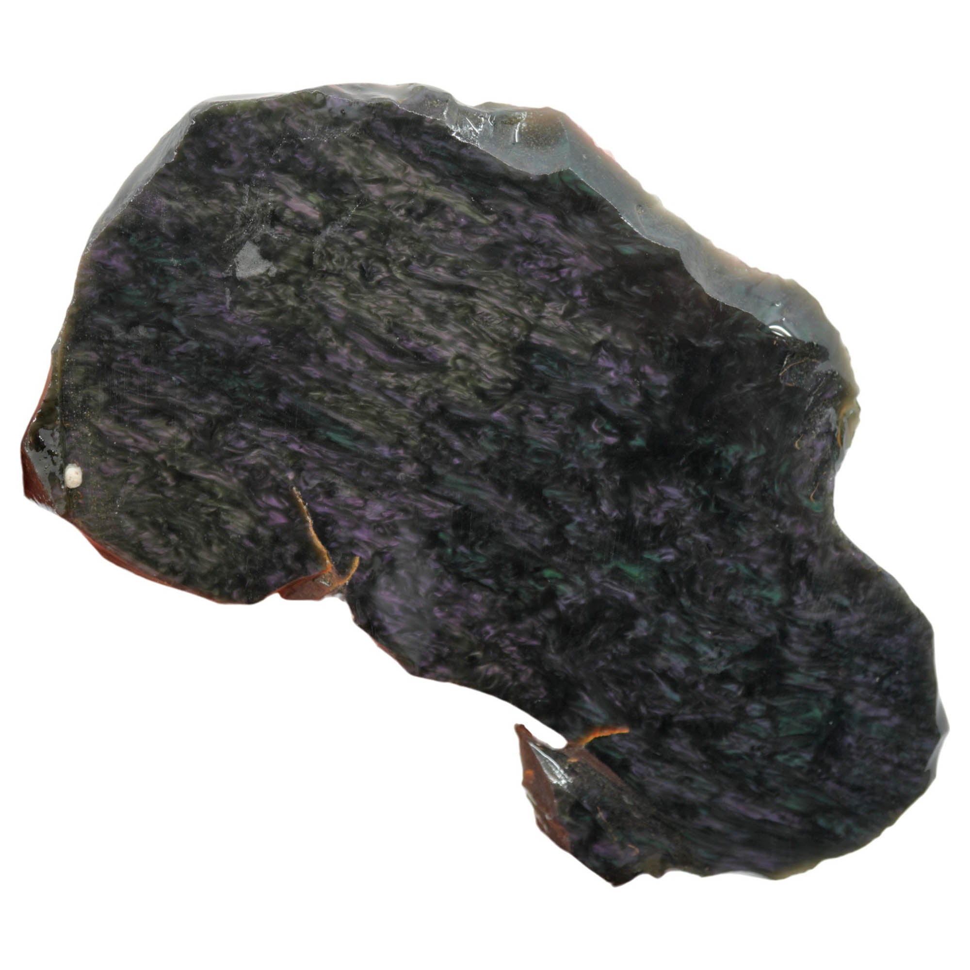 Mexican Velvet Obsidian Slab - Green Purple Royal Peacock Old Stock