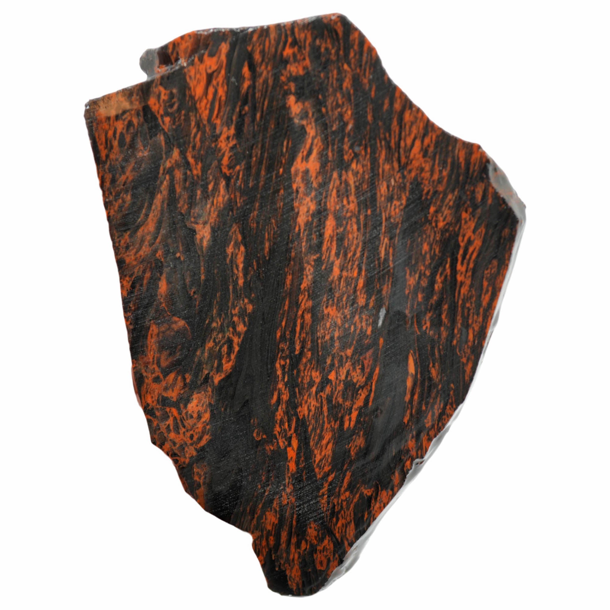 Tri-Flow Obsidian Slab - Tri-Flow Pattern with Bright Mahogany