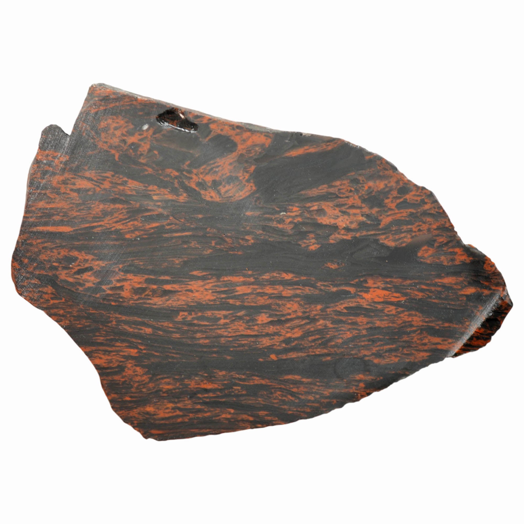 Tri-Flow Obsidian Slab - Tri-Flow Pattern with Bright Mahogany