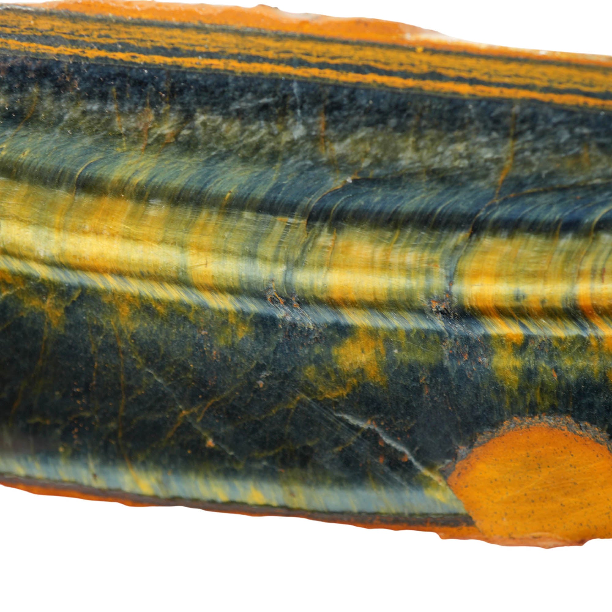 Hawkeye Tiger Eye Slab - Flash and Deep Blue Halves