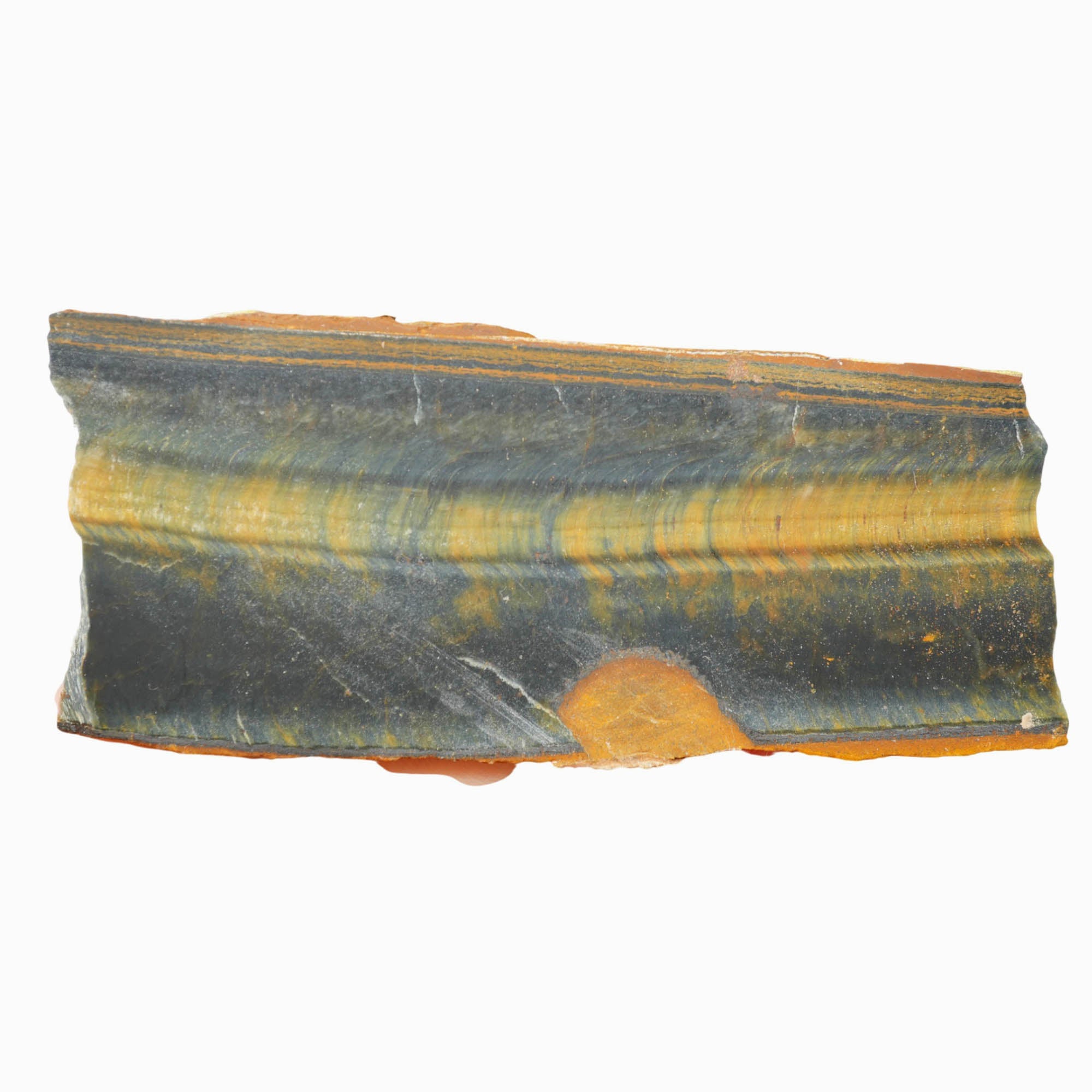 Hawkeye Tiger Eye Slab - Flash and Deep Blue Halves