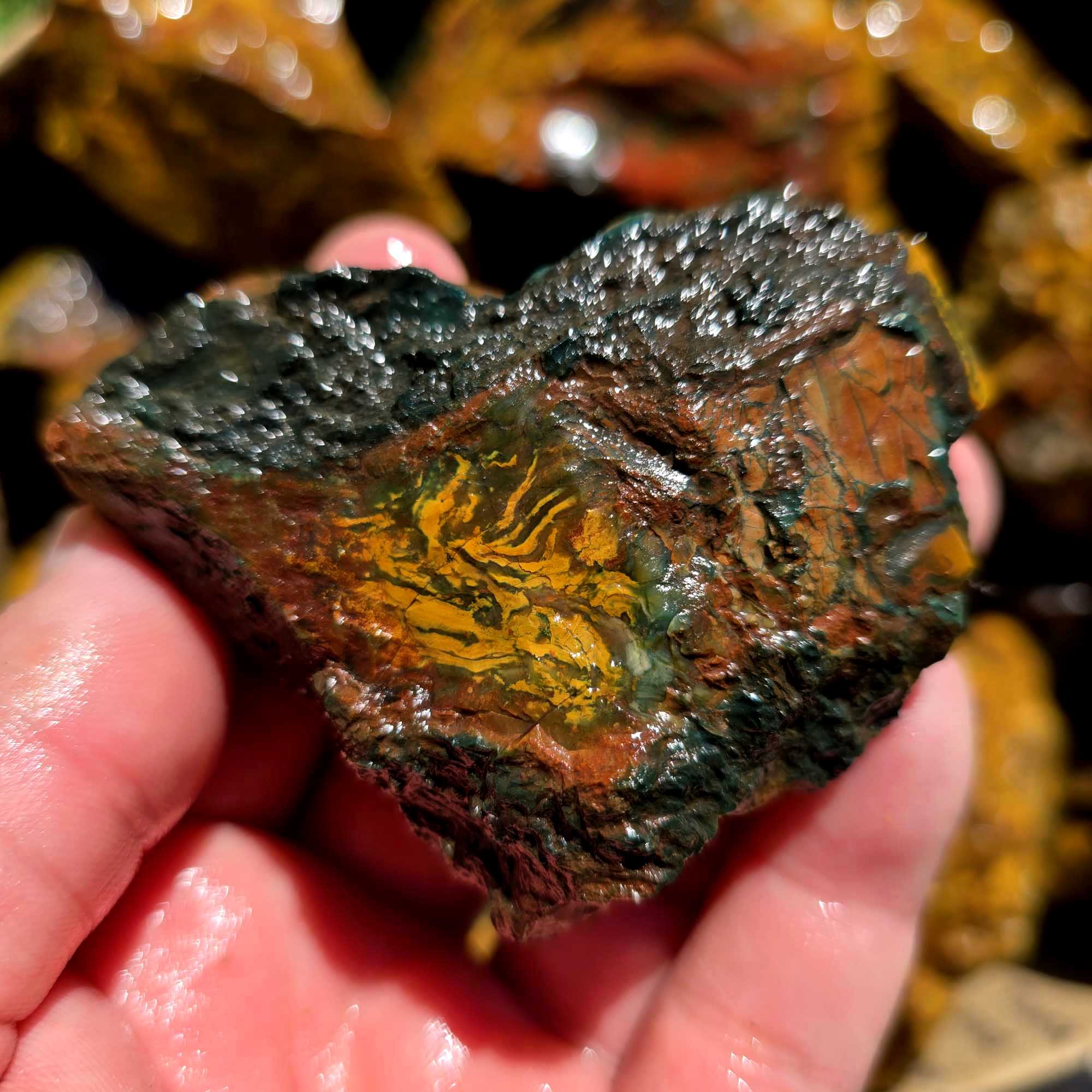 Kaleidoscope Jasper Flatrate Box Rough Stones Mixed Varieties Rare Old Stock