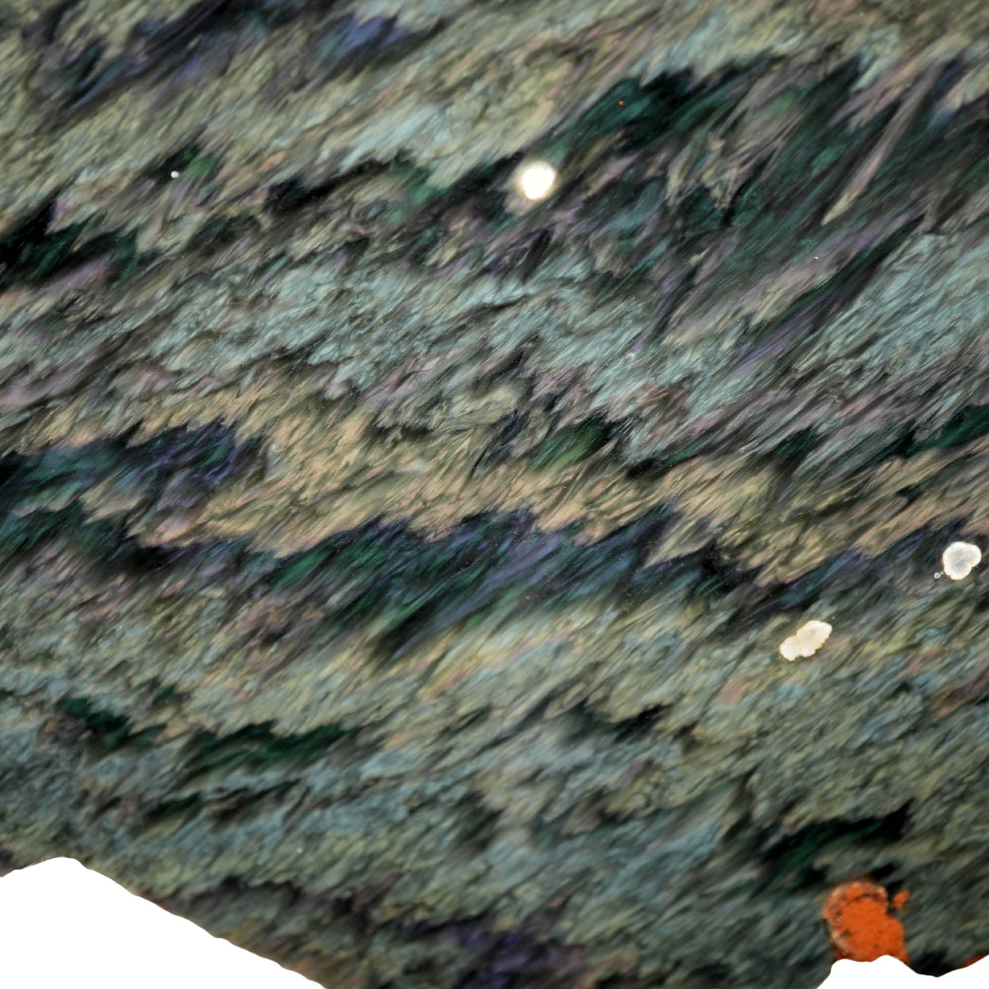 Mexican Velvet Obsidian Slab – Velvety Green Gold Purple Flash! #3951-Photo2