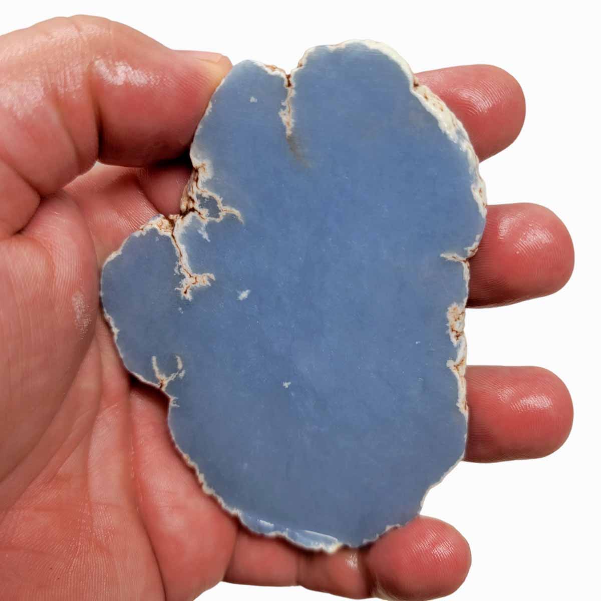 Glacial Blue Angelite Slab!  Lapidary Stone Slab!