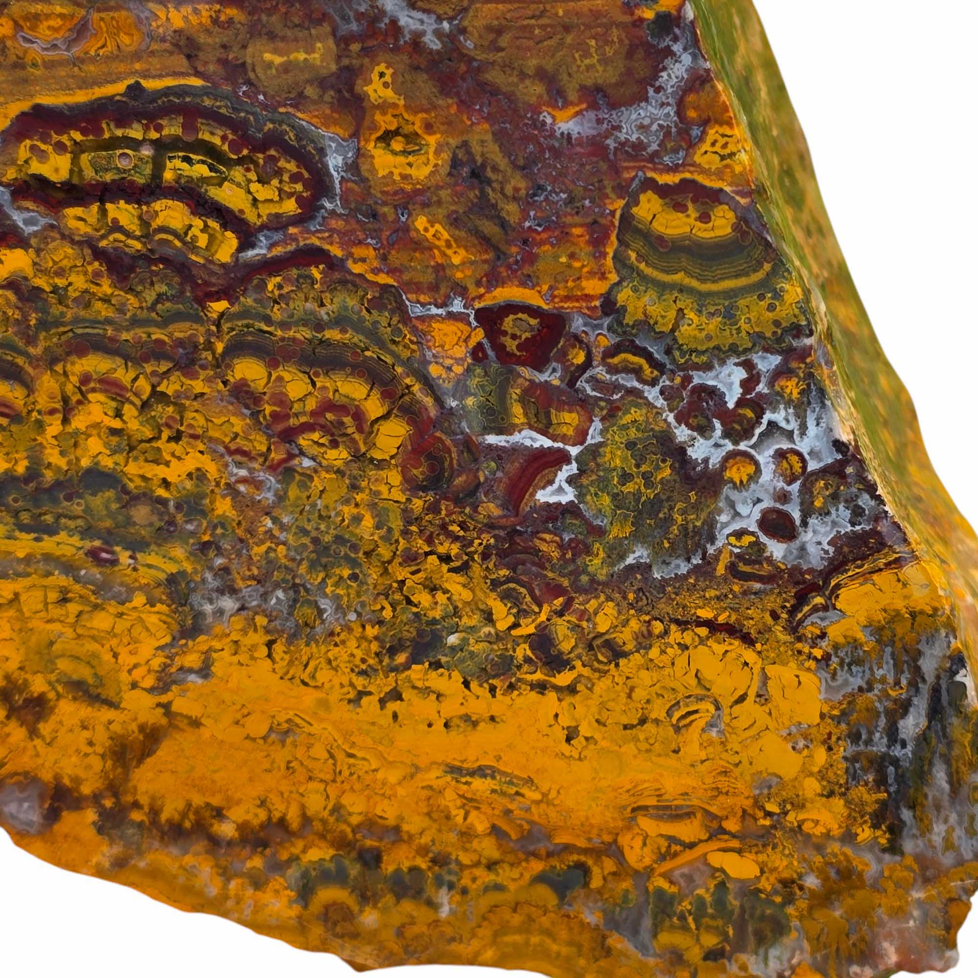 Apple Valley Jasper Lapidary Cutting Rough Chunk Stone Cut Face