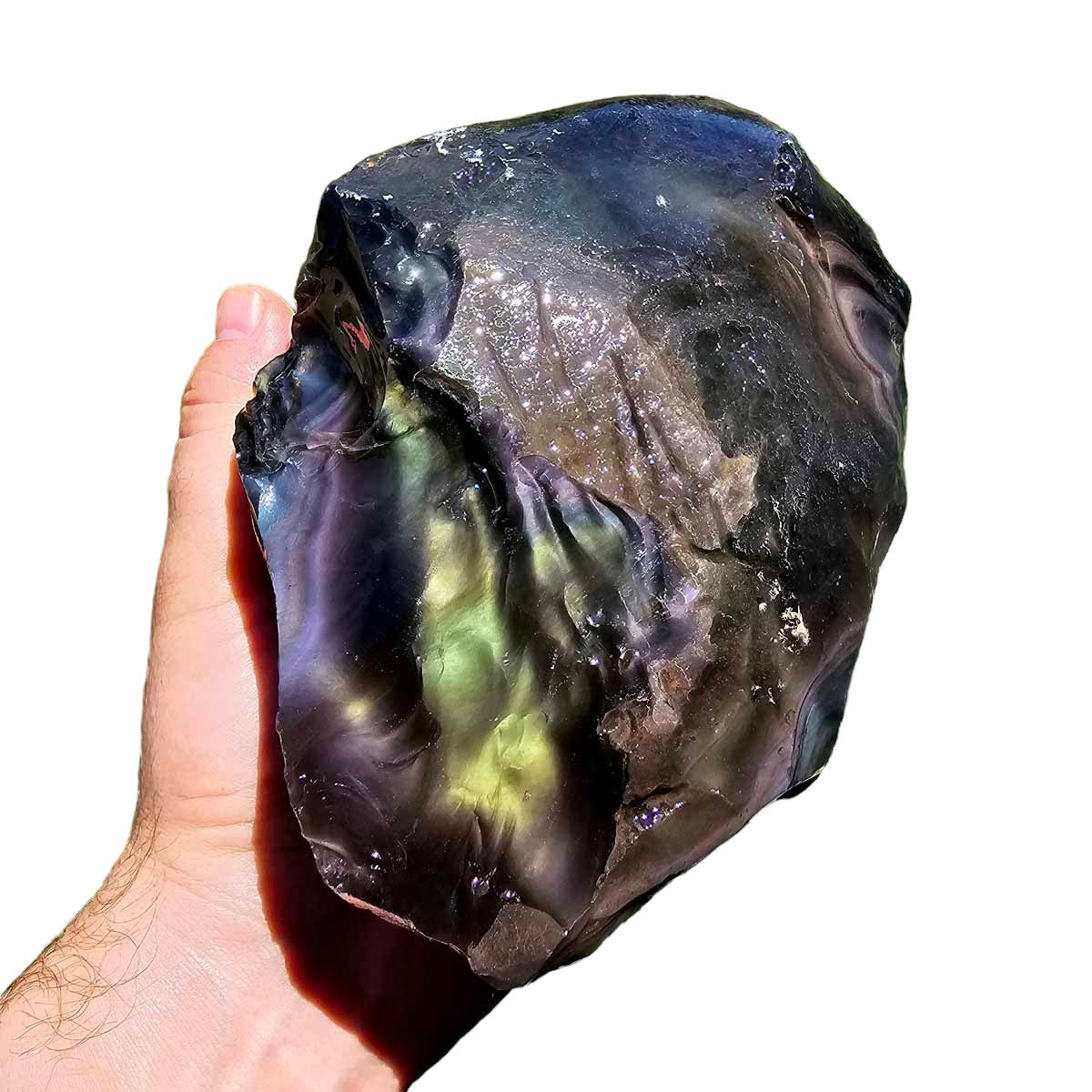 Aurora Borealis Obsidian Davis Creek Rough Chunk! RARE