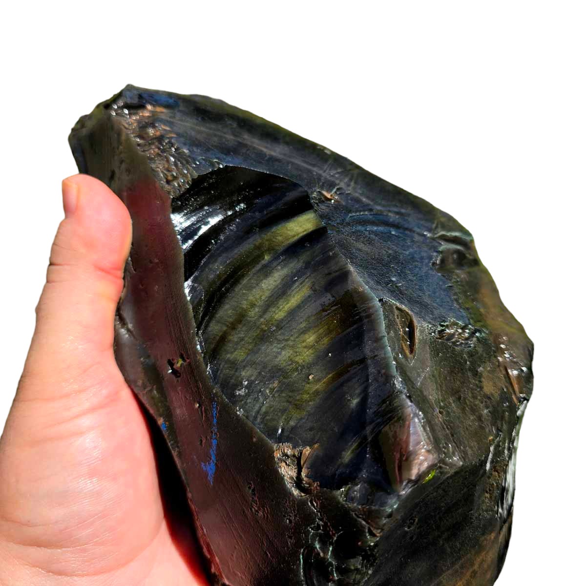 Aurora Borealis Obsidian Davis Creek Rough Chunk! RARE