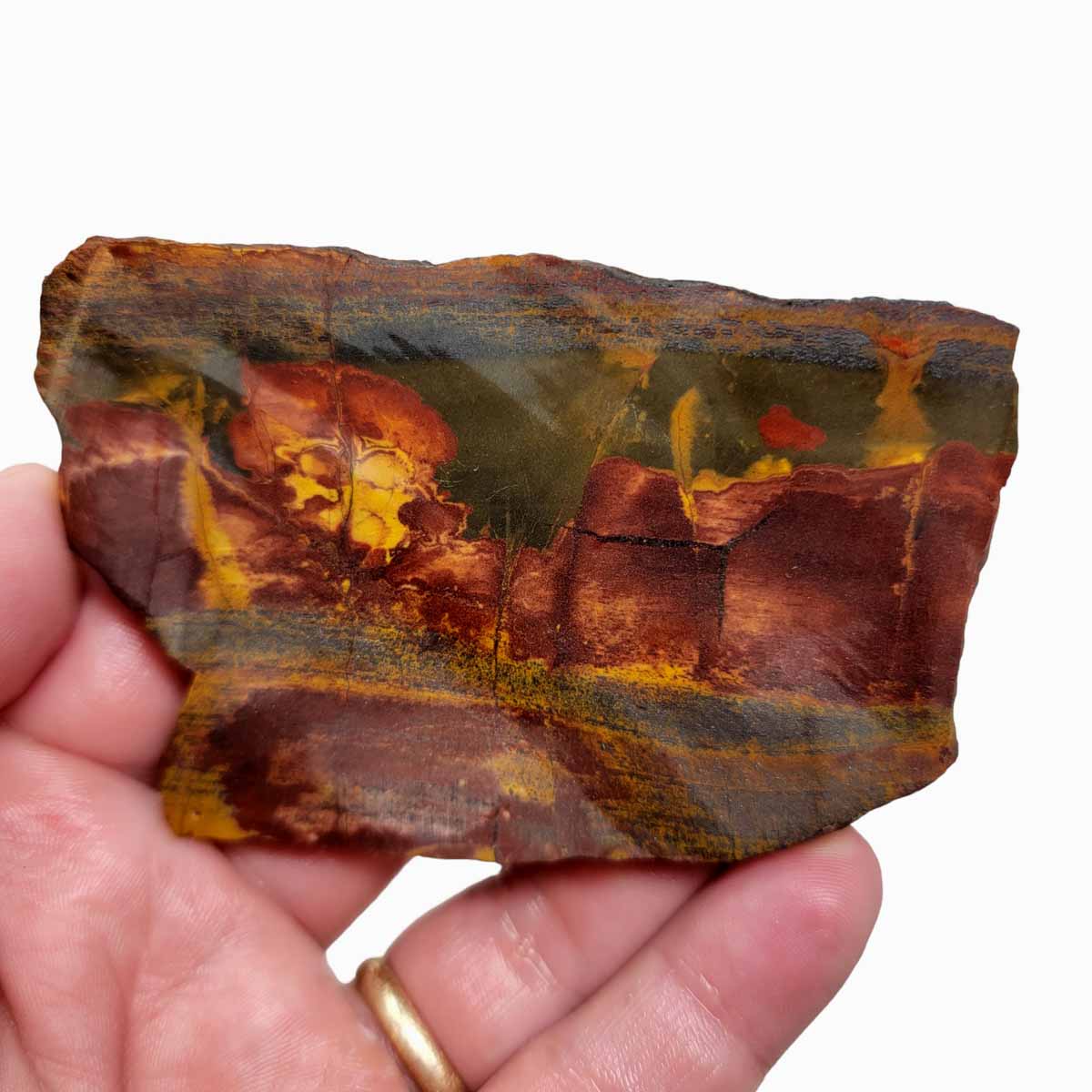 Brockman Tiger Eye Jasper Slab!  Lapidary Stone Slab!