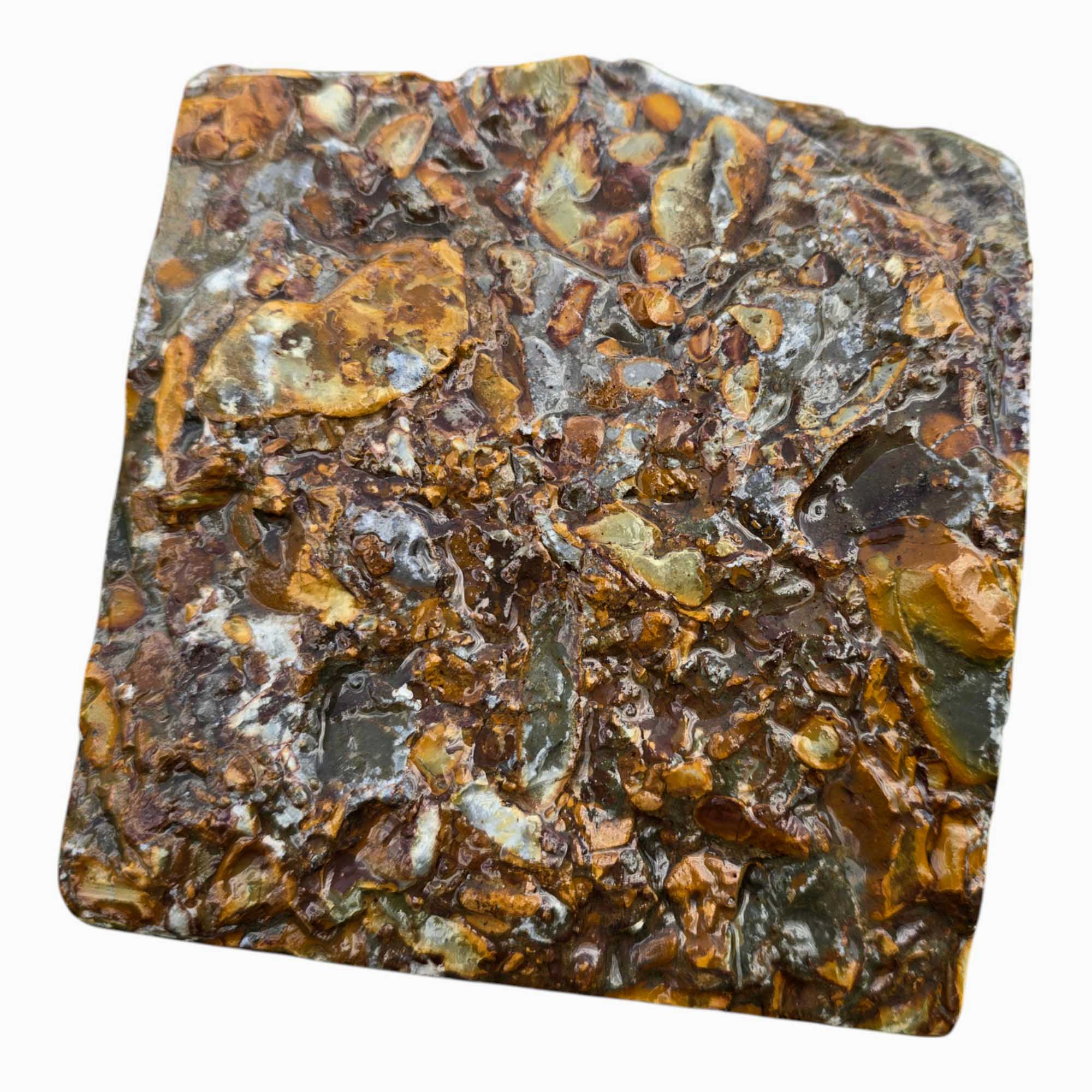 Bamboo Jasper Lapidary Cutting Rough Chunk Stone Cut Face