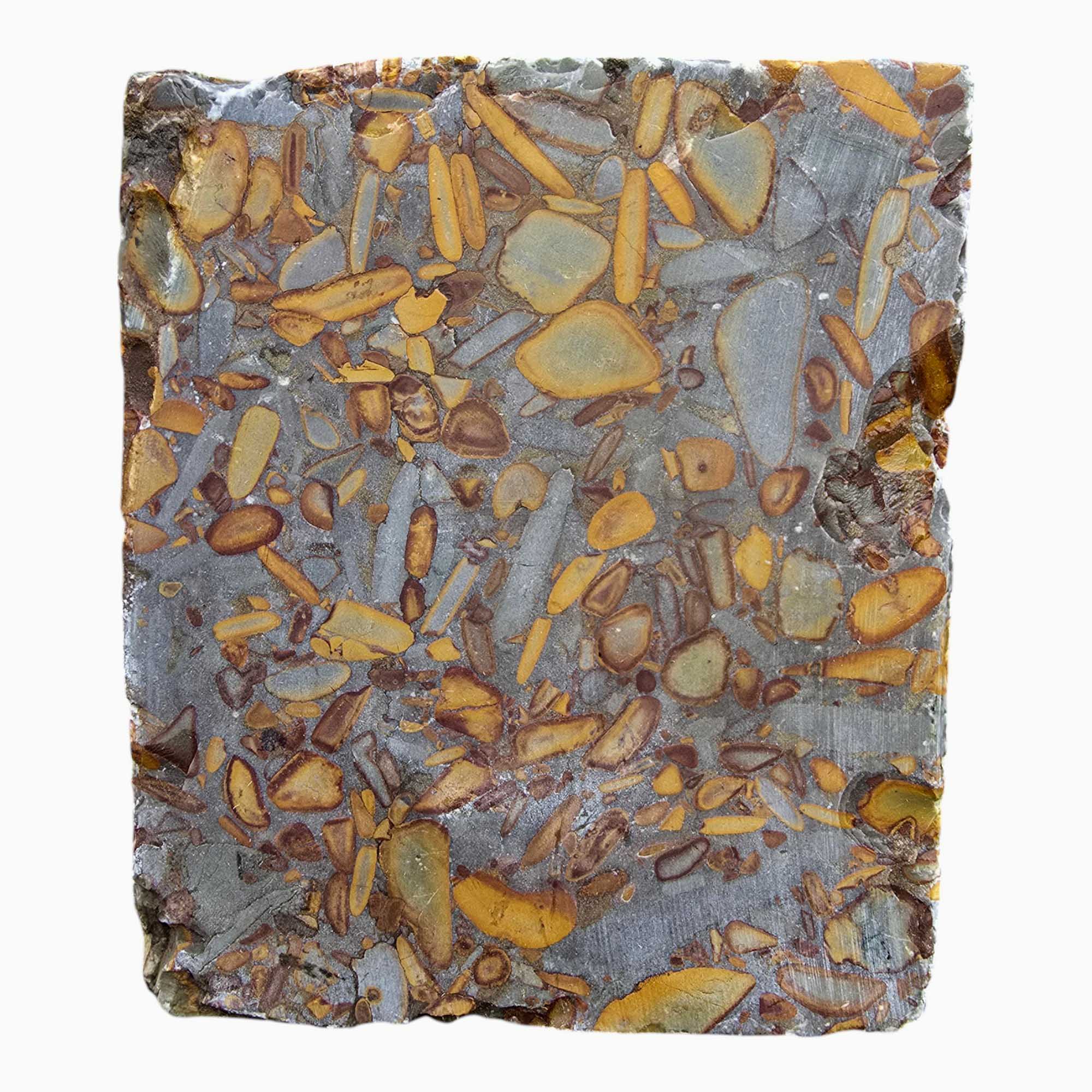 Bamboo Jasper Lapidary Cutting Rough Chunk Stone Cut Face