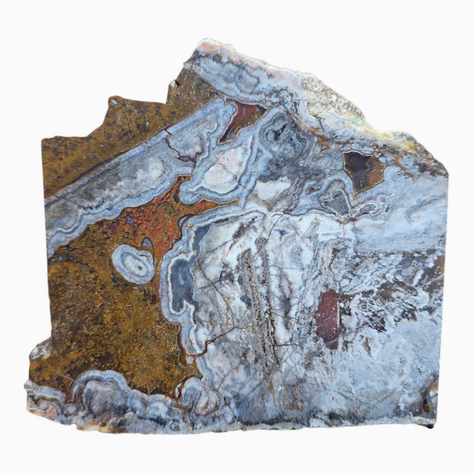 Big Diggins Agate Slab Lapidary Stone Slice Cut Rock