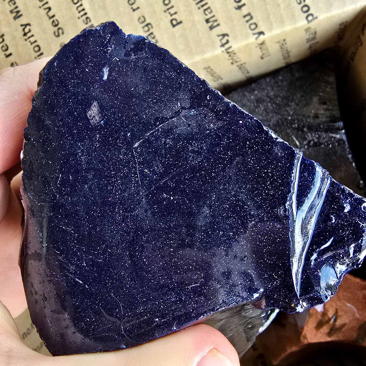 Red Green Blue Black Goldstone Lapidary Cutting Rough Stones Specimens