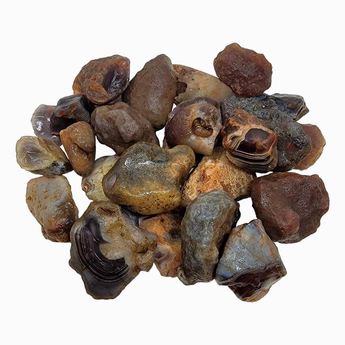 Natural Stones 1 Lbs Tumbling Rough Raw Materials for Cabbing Tumbling Trimming Crystals Reiki Healing Lapidary