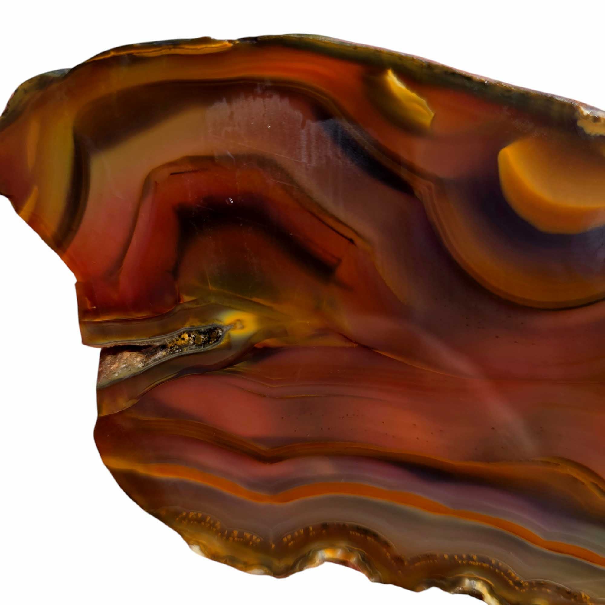 Brazilian Agate Slab Lapidary Stone Slice Cut Rock