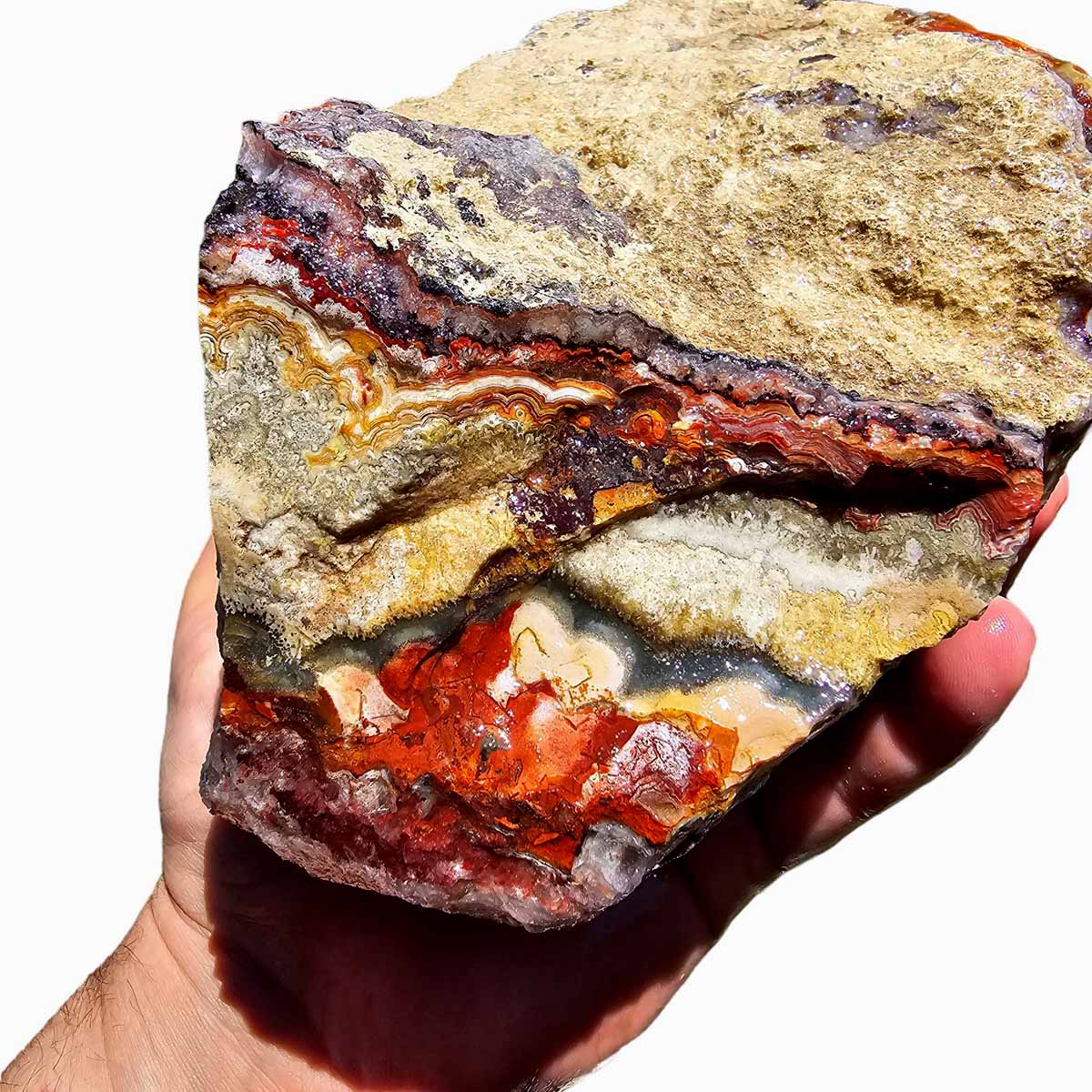 Crazy Lace Agate Lapidary Rough Chunk