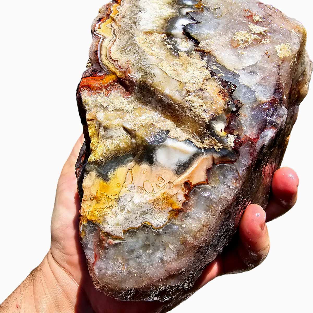 Crazy Lace Agate Lapidary Rough Chunk