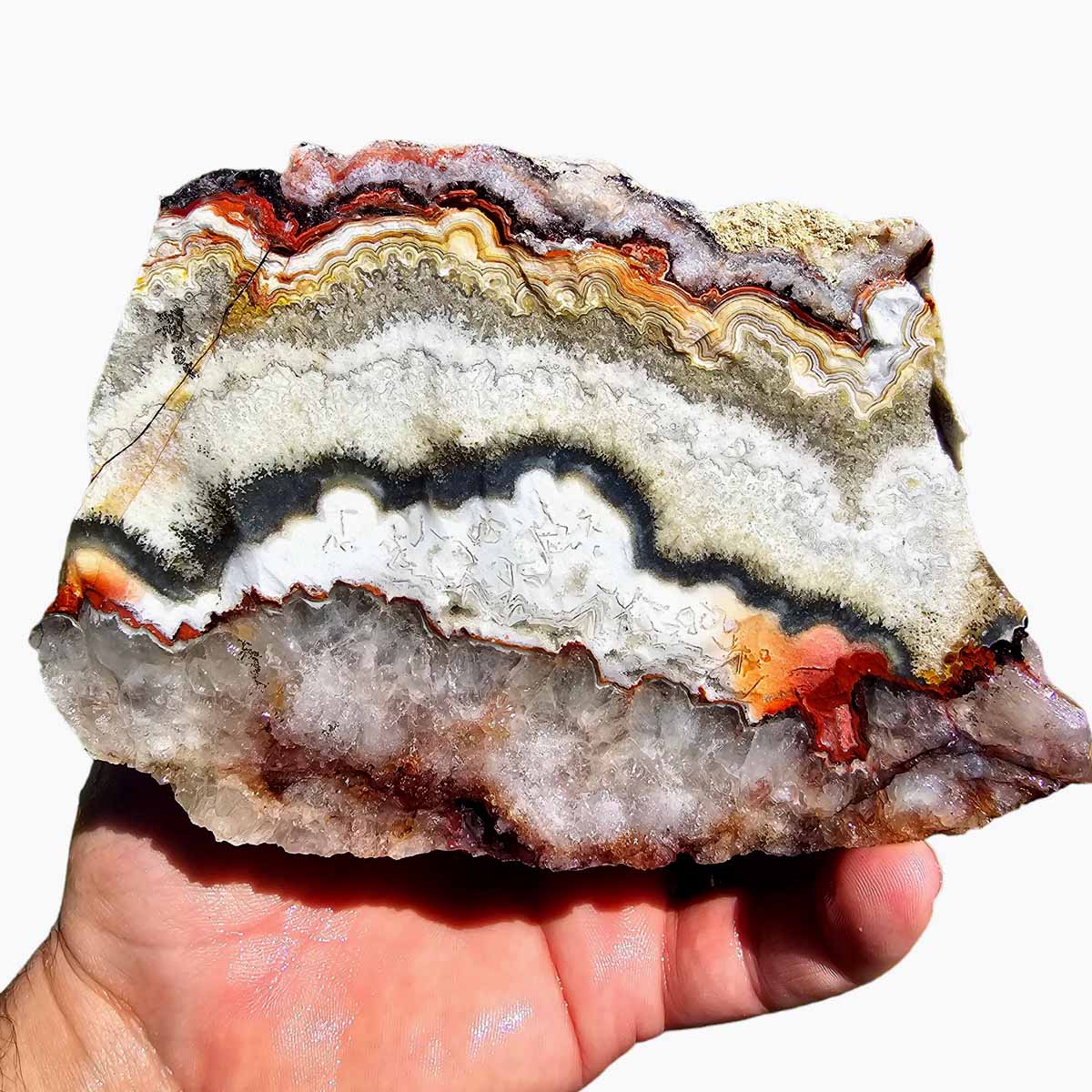 Crazy Lace Agate Lapidary Rough Chunk