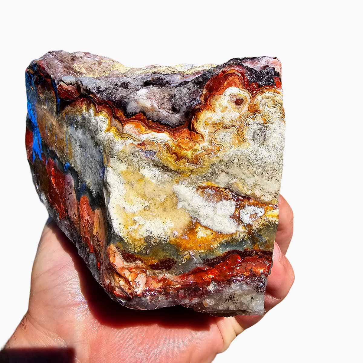 Crazy Lace Agate Lapidary Rough Chunk