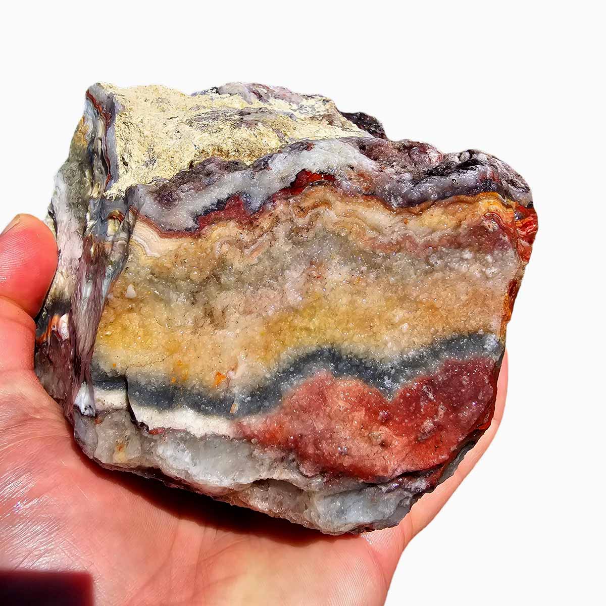 Crazy Lace Agate Lapidary Rough Chunk