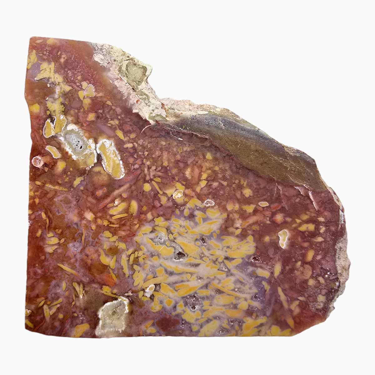 Confetti Agate Slab Lapidary Stone Slice Cut Rock