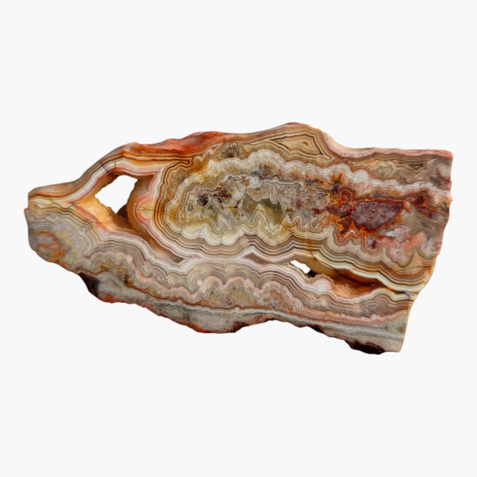 Crazy Lace Agate Slab Lapidary Stone Slice Cut Rock
