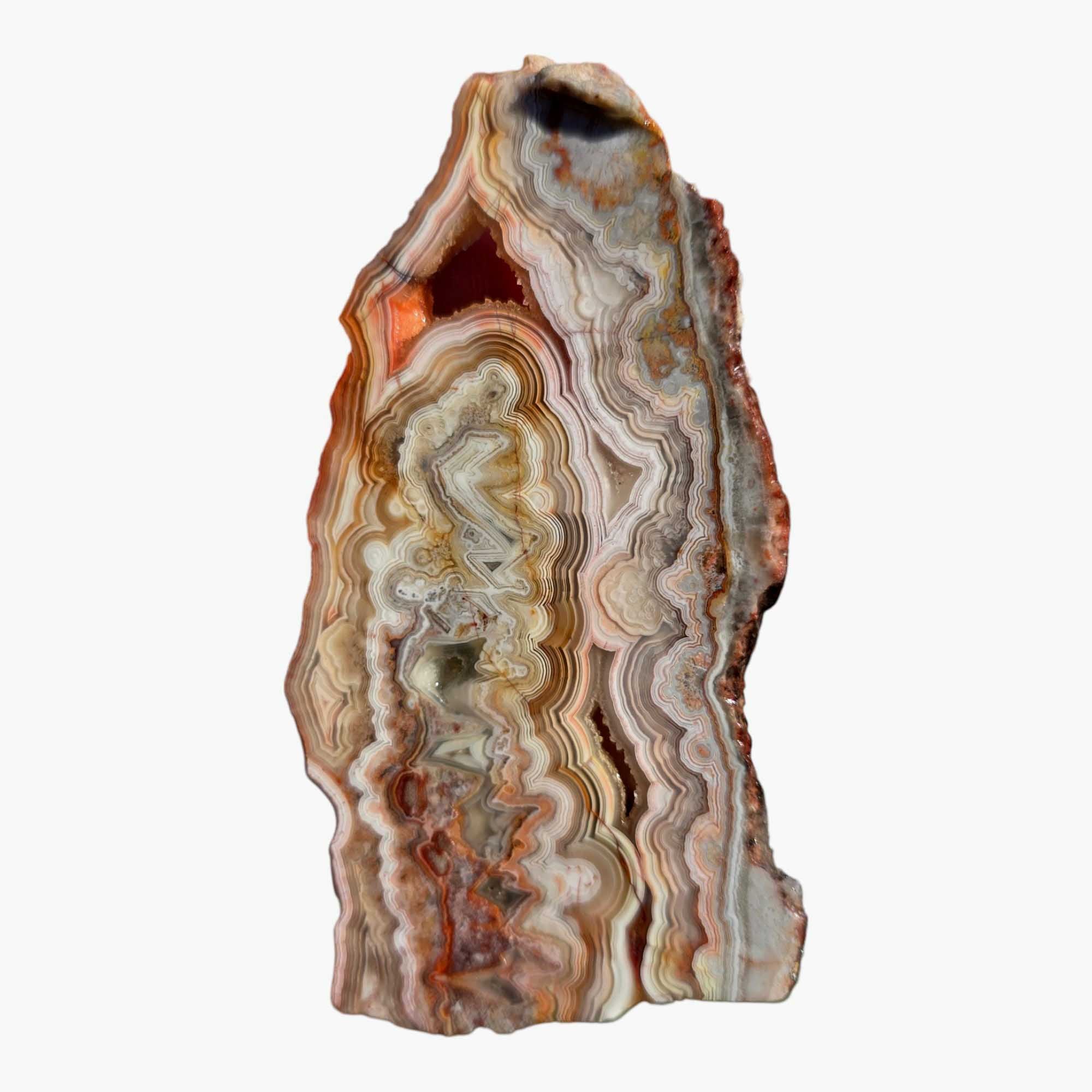Crazy Lace Agate Slab Lapidary Stone Slice Cut Rock