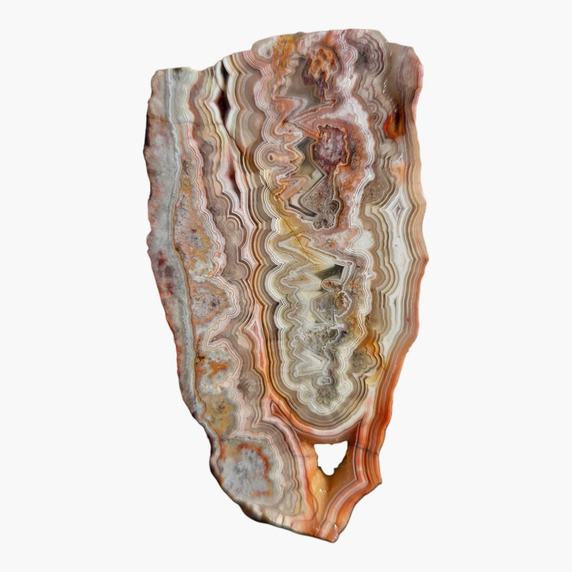 Crazy Lace Agate Slab Lapidary Stone Slice Cut Rock