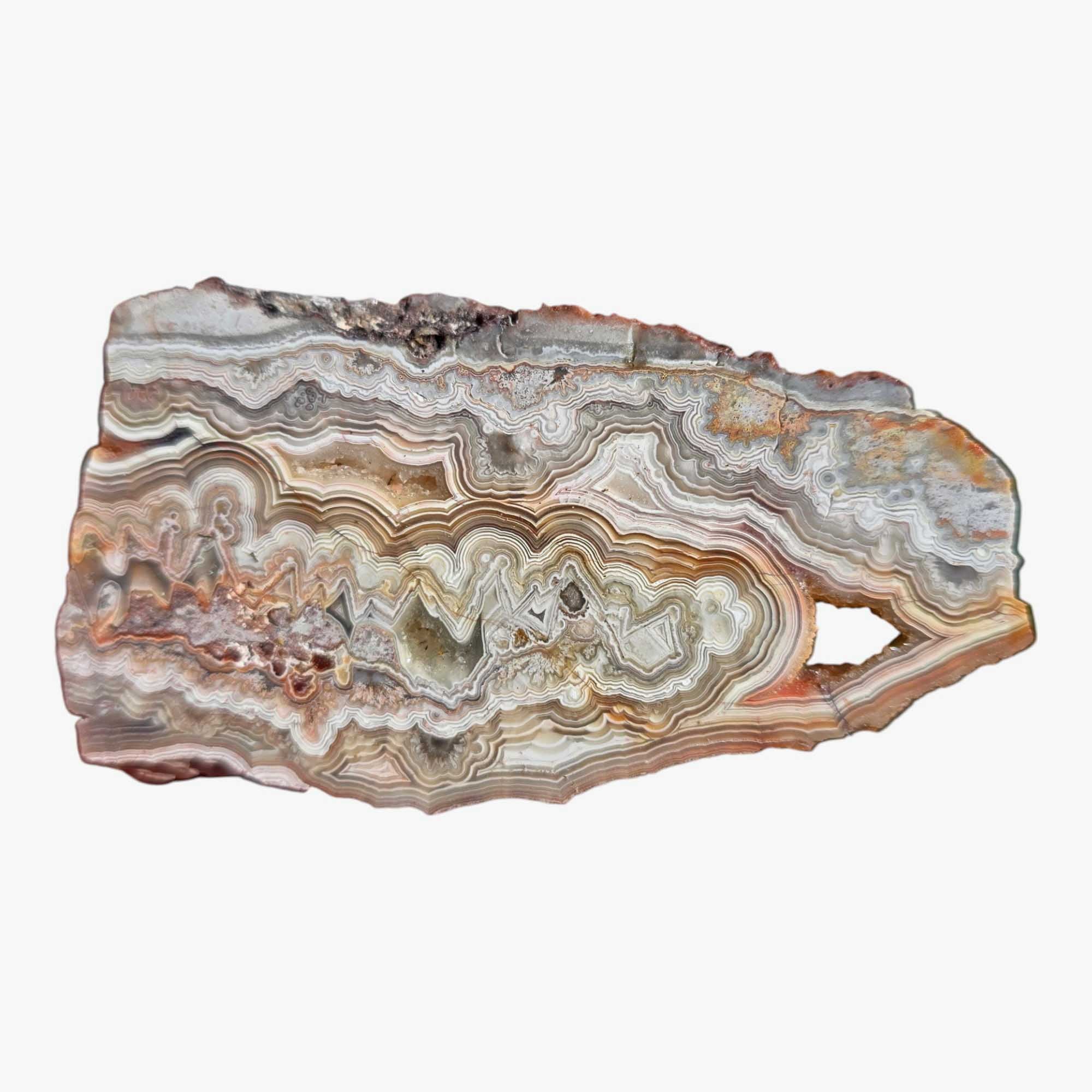 Crazy Lace Agate Slab Lapidary Stone Slice Cut Rock
