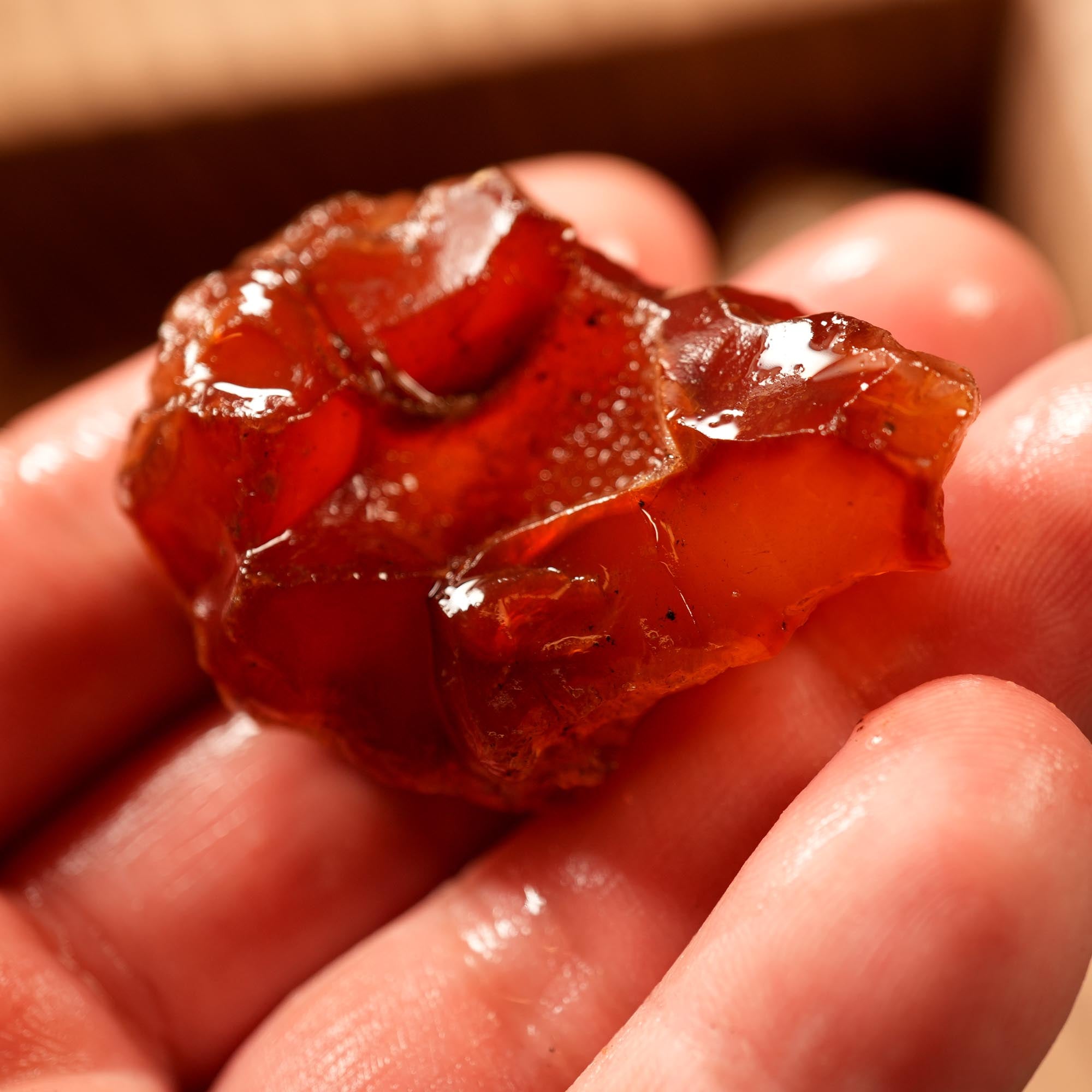 Washington Carnelian Agate Rough Flatrate - Old Stock Orange