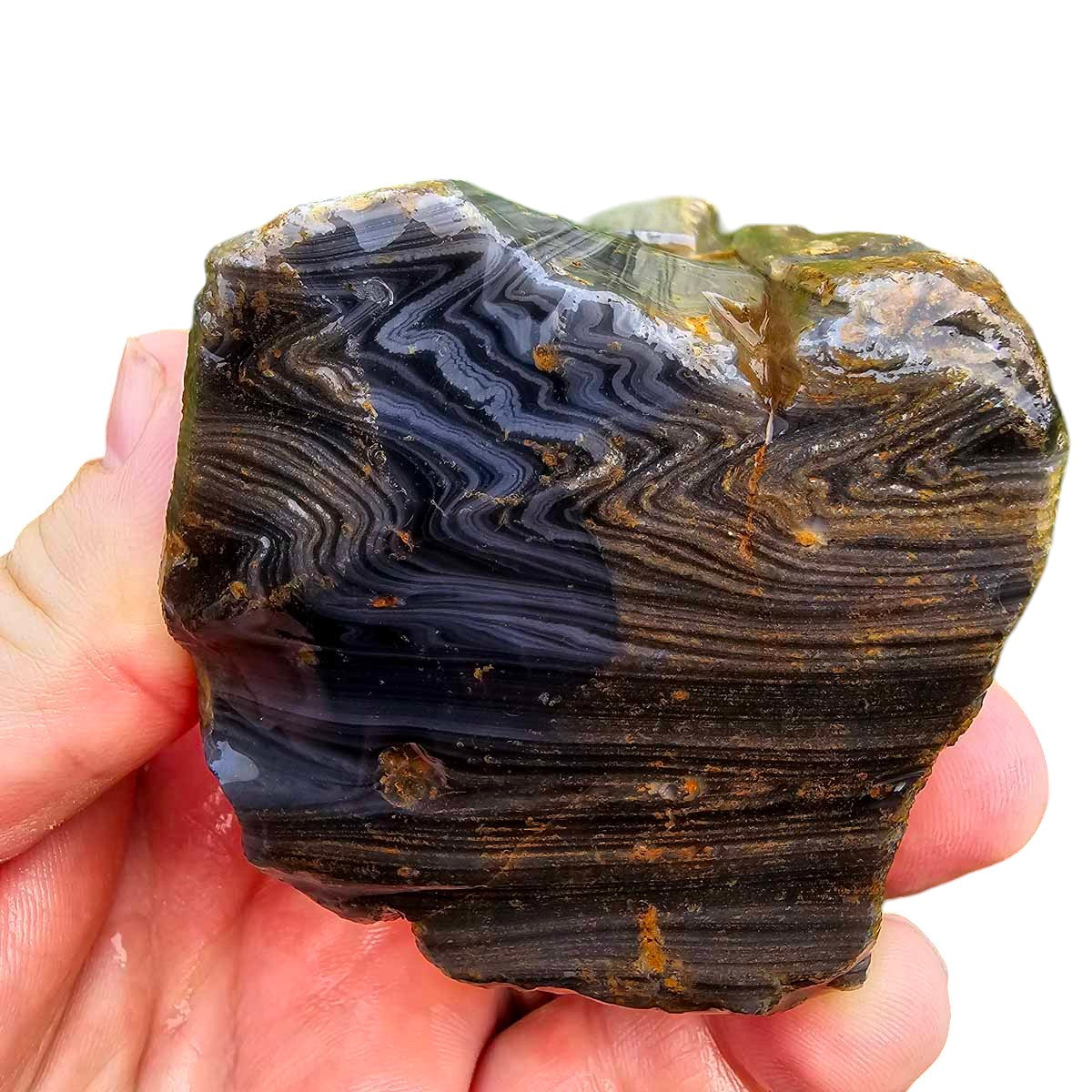Rare Damascus Obsidian Rough Chunk!