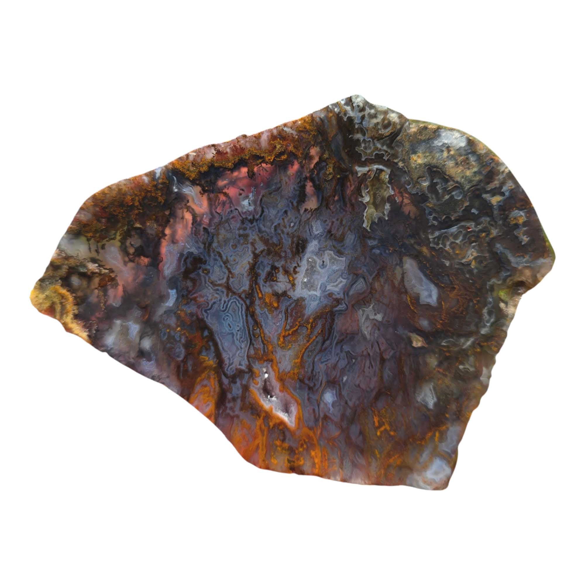 San Carlos Agate Slab Lapidary Stone Slice Cut Rock