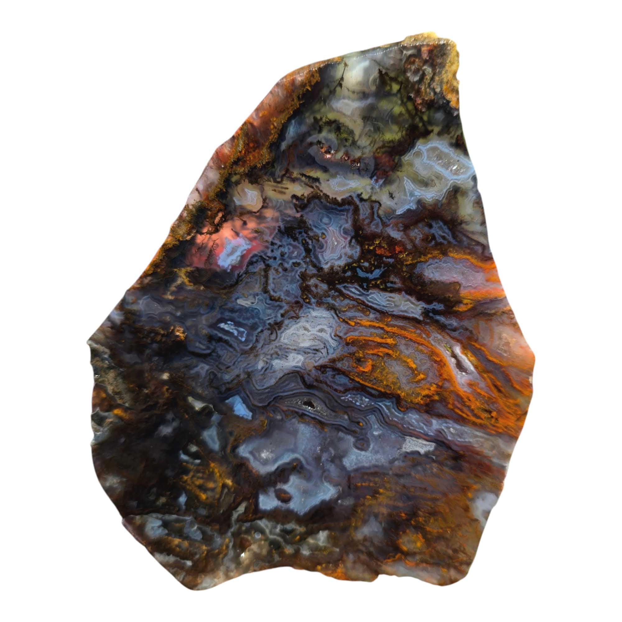 San Carlos Agate Slab Lapidary Stone Slice Cut Rock