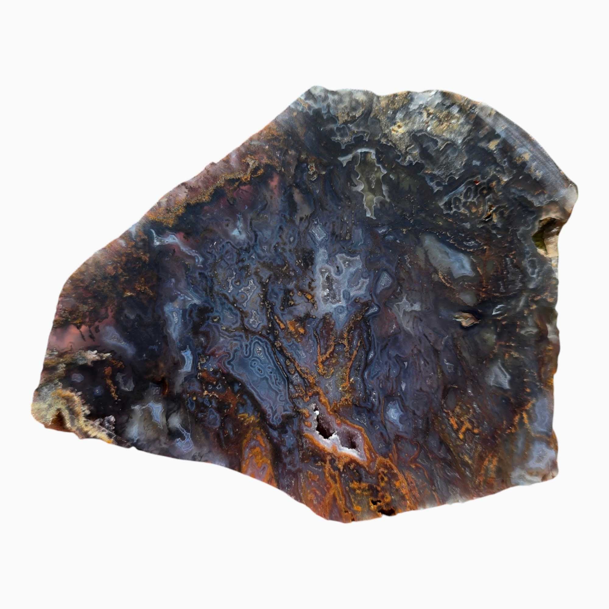 San Carlos Agate Slab Lapidary Stone Slice Cut Rock