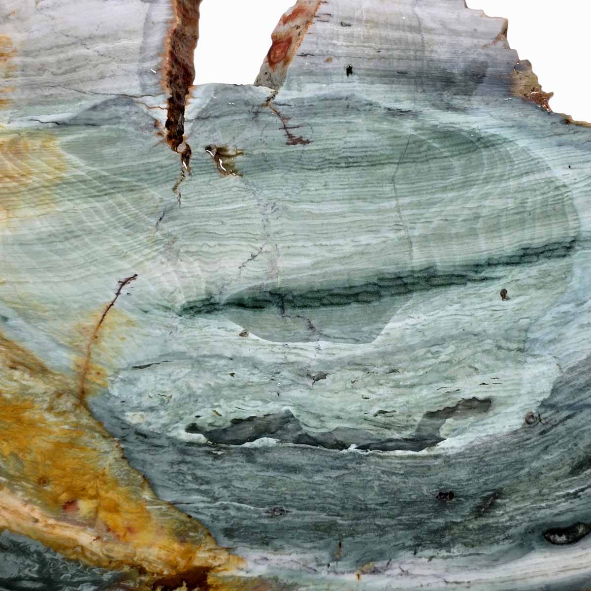 Ellipso Gary Green Larsonite Freedom Jasper Slab Lapidary Stone Slice Cut Rock