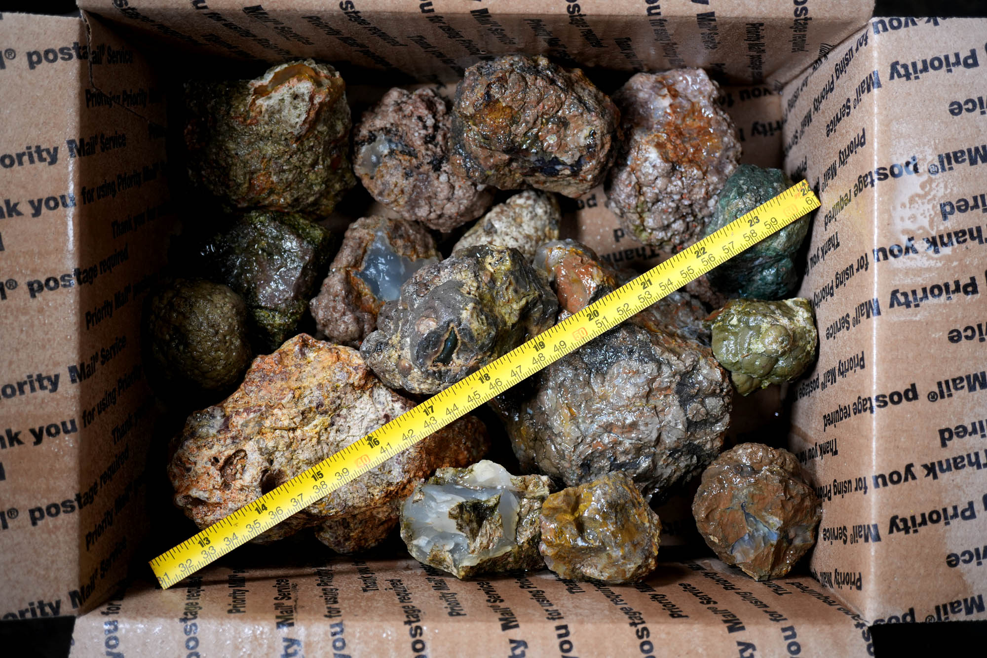 Mix Thundereggs Old Stock Flatrate - Rare Oregon Plume Potential #F369-Photo13