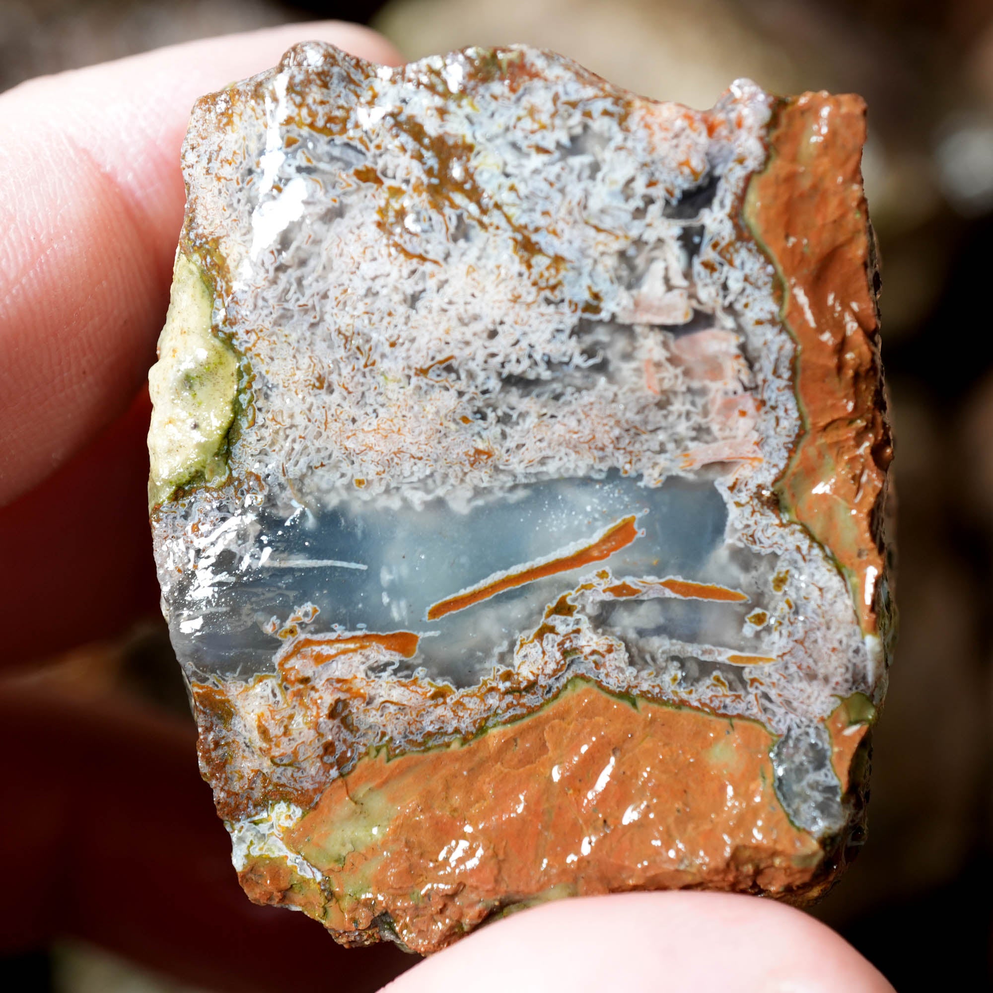 Mix Thundereggs Old Stock Flatrate - Rare Oregon Plume Potential #F369-Photo2