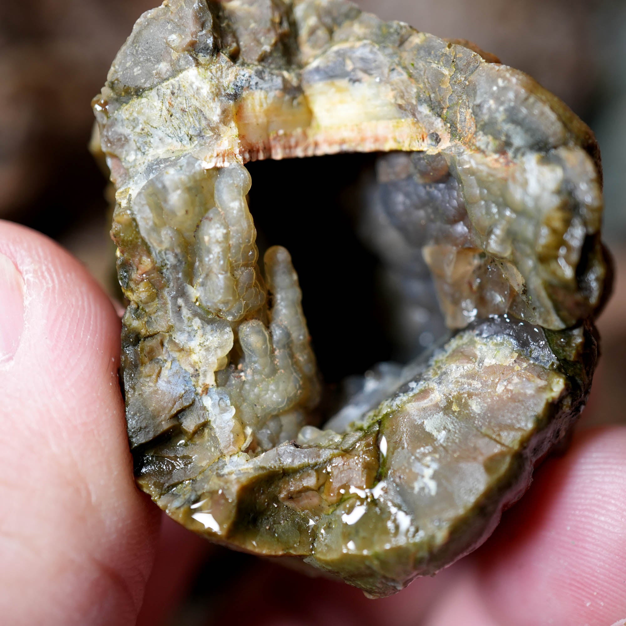 Mix Thundereggs Old Stock Flatrate - Rare Oregon Plume Potential #F369-Photo5